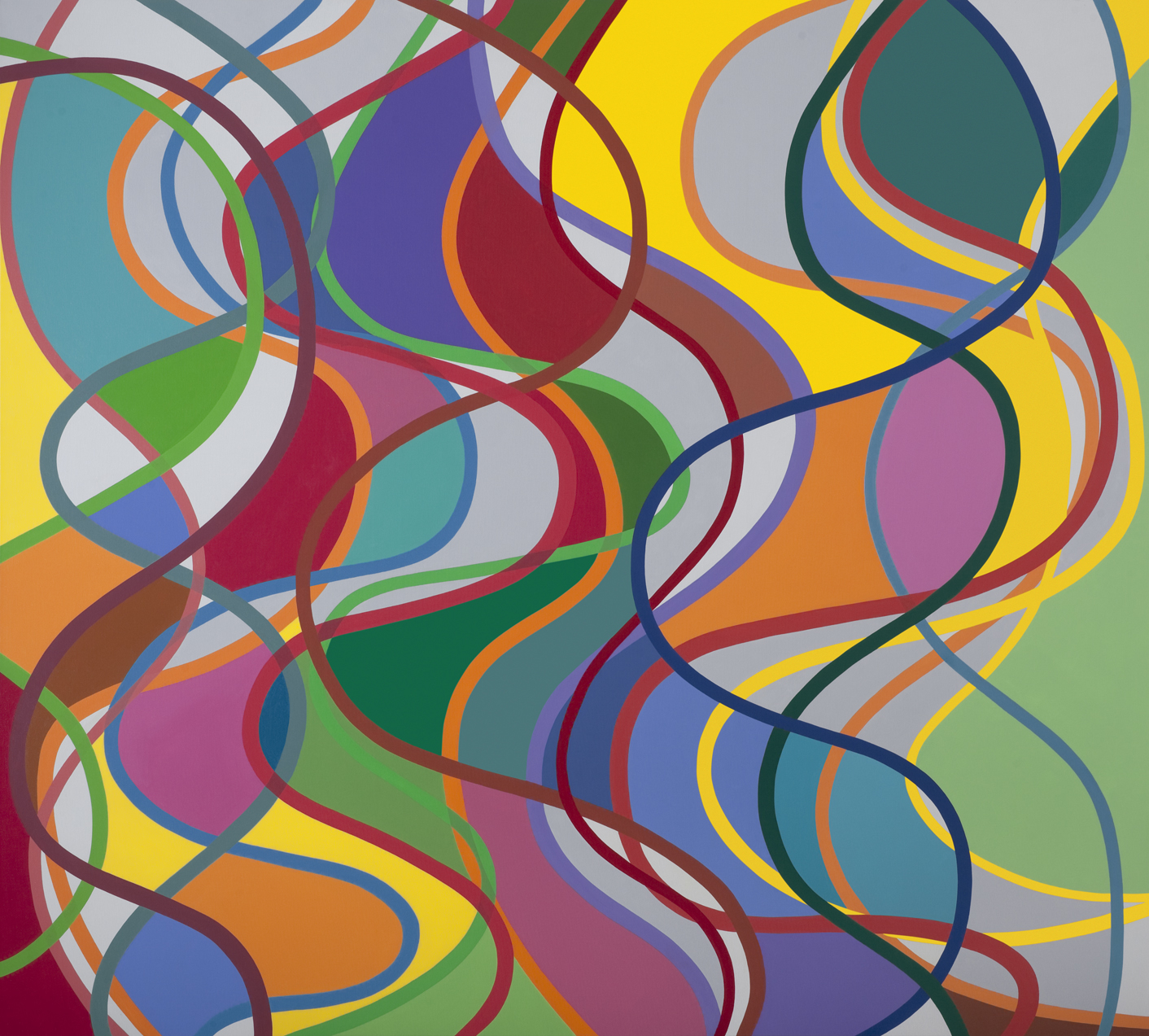 Untitled, 2011. Acrylic on canvas, 195 x 205 cm.