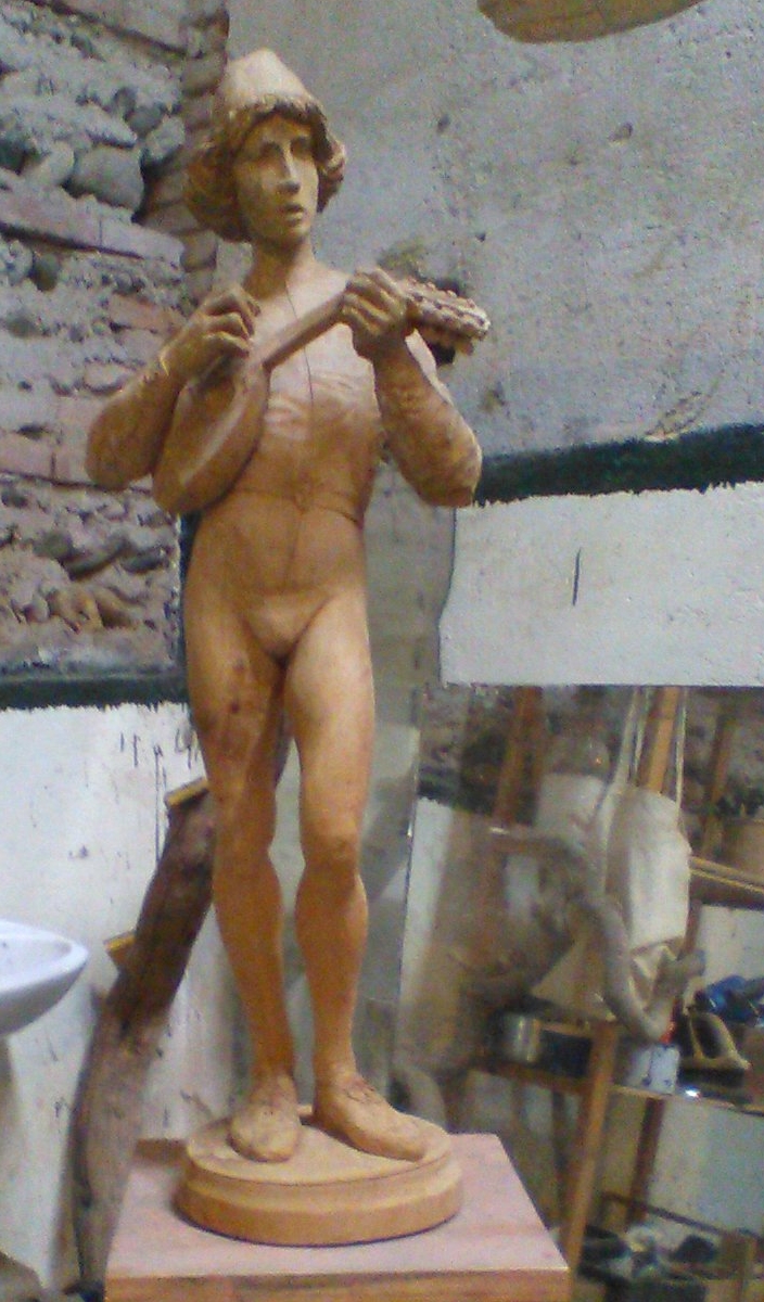 merisier - d'apr&egrave;s P. Dubois | h. 75 cm