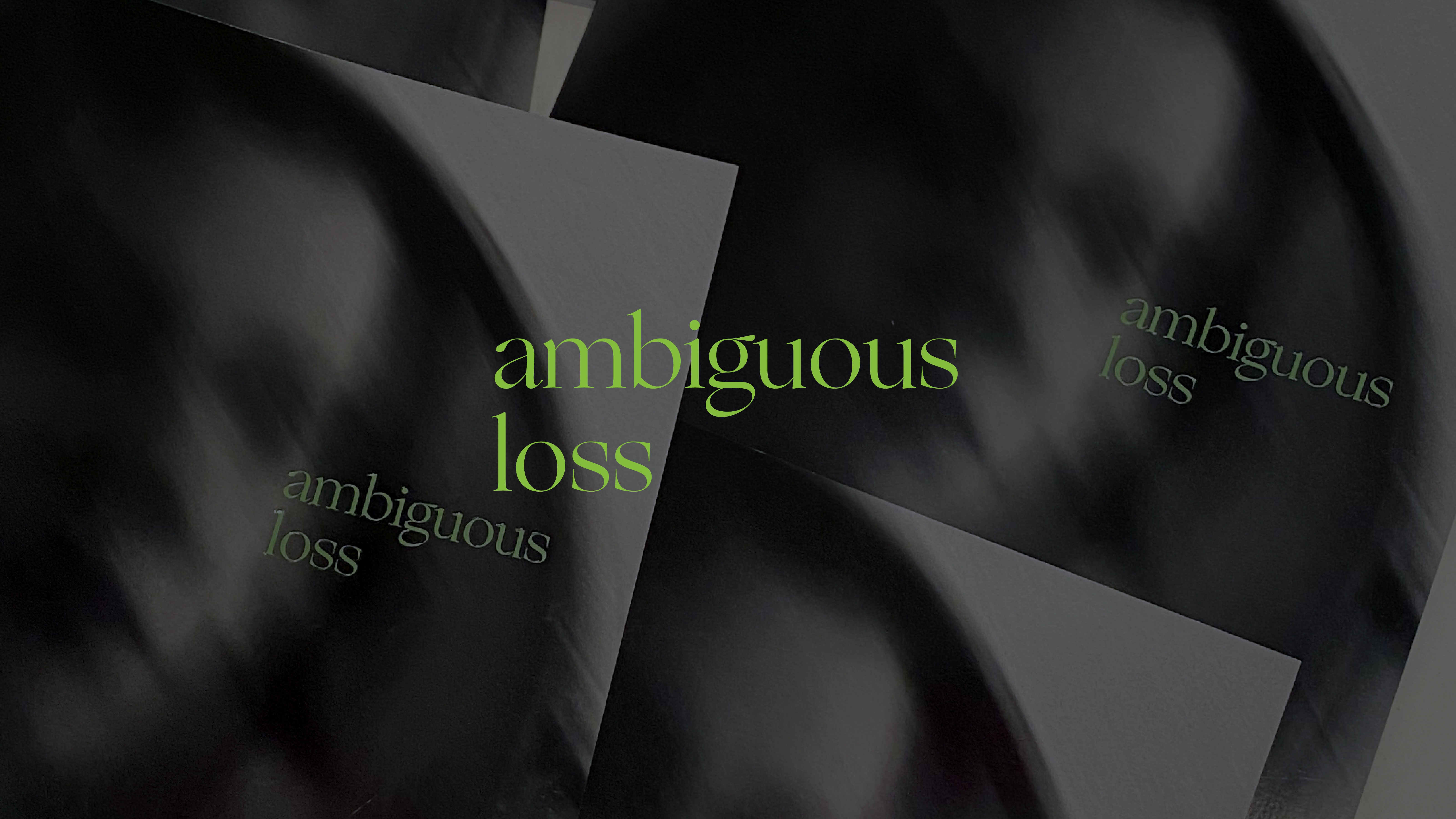 Title Card for Ambiguous Loss book