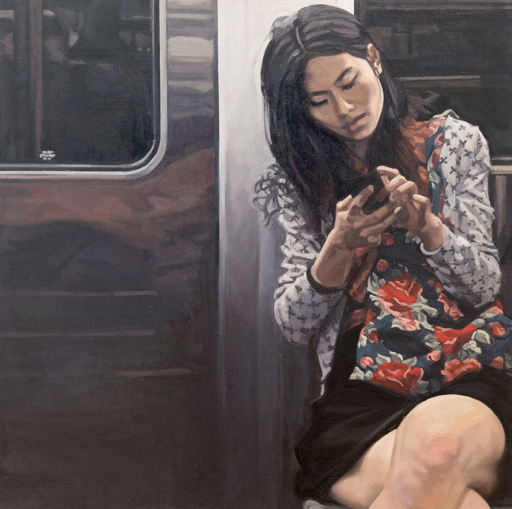 D&eacute;sir&eacute;e, huile sur toile, 120 x 120 cm, 2017