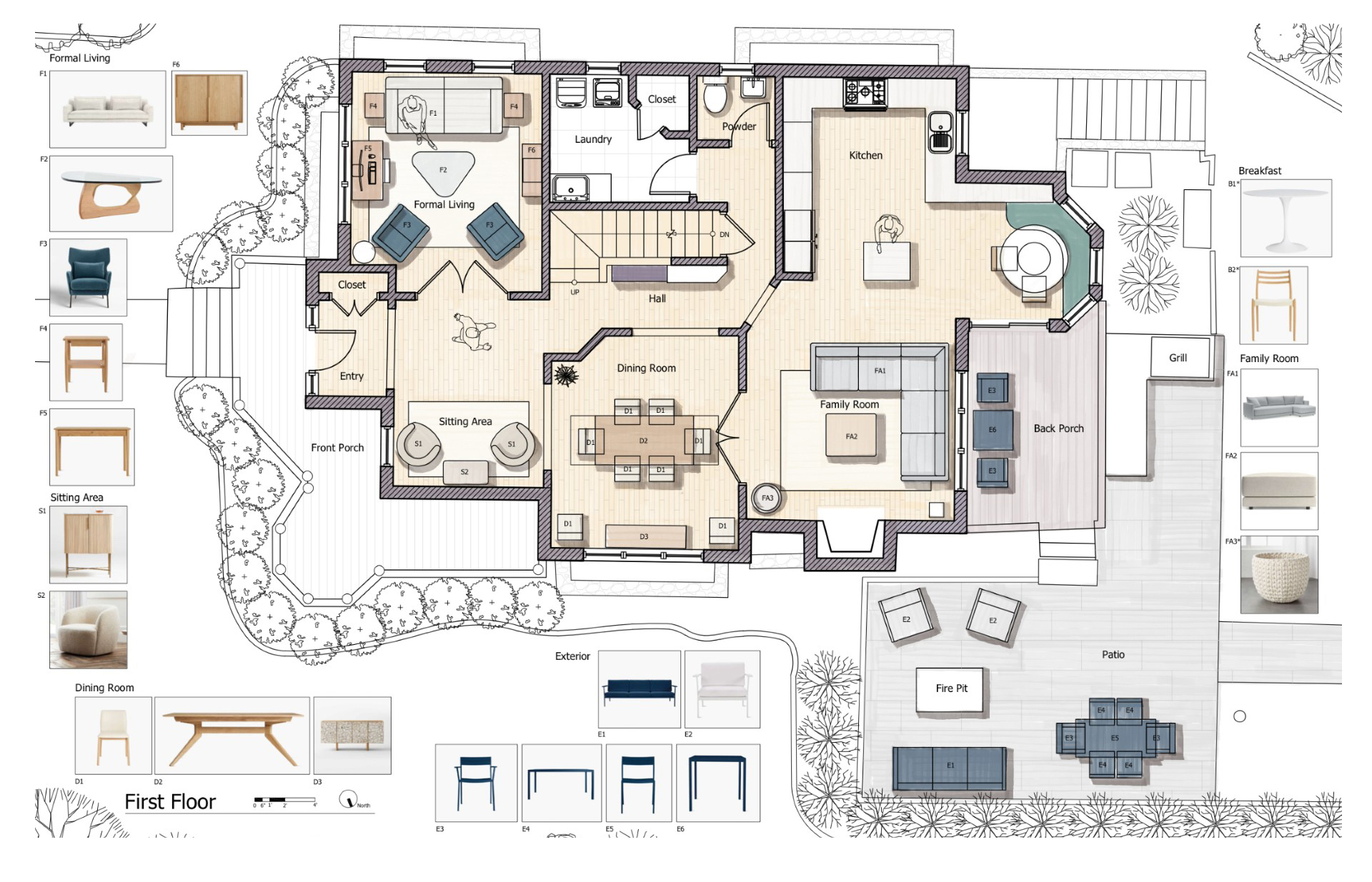 First Floor Furniture Plan