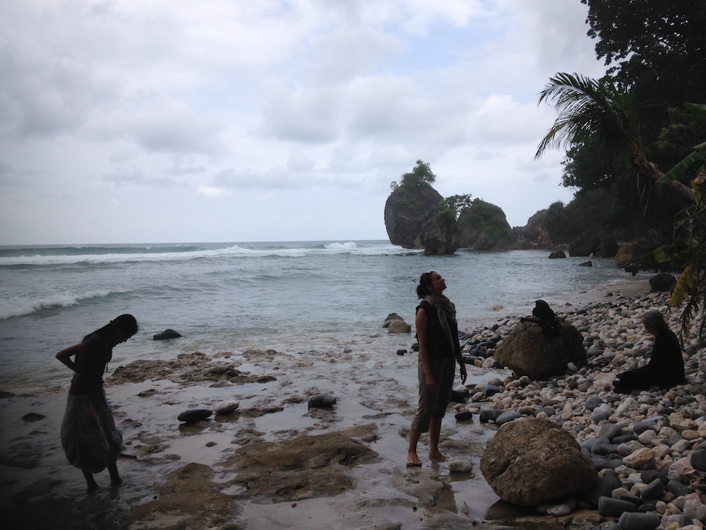 Julie Nathanielsz, Widya Ayu Kusumawardani, and Prapto, Pacitan, Java, 2017