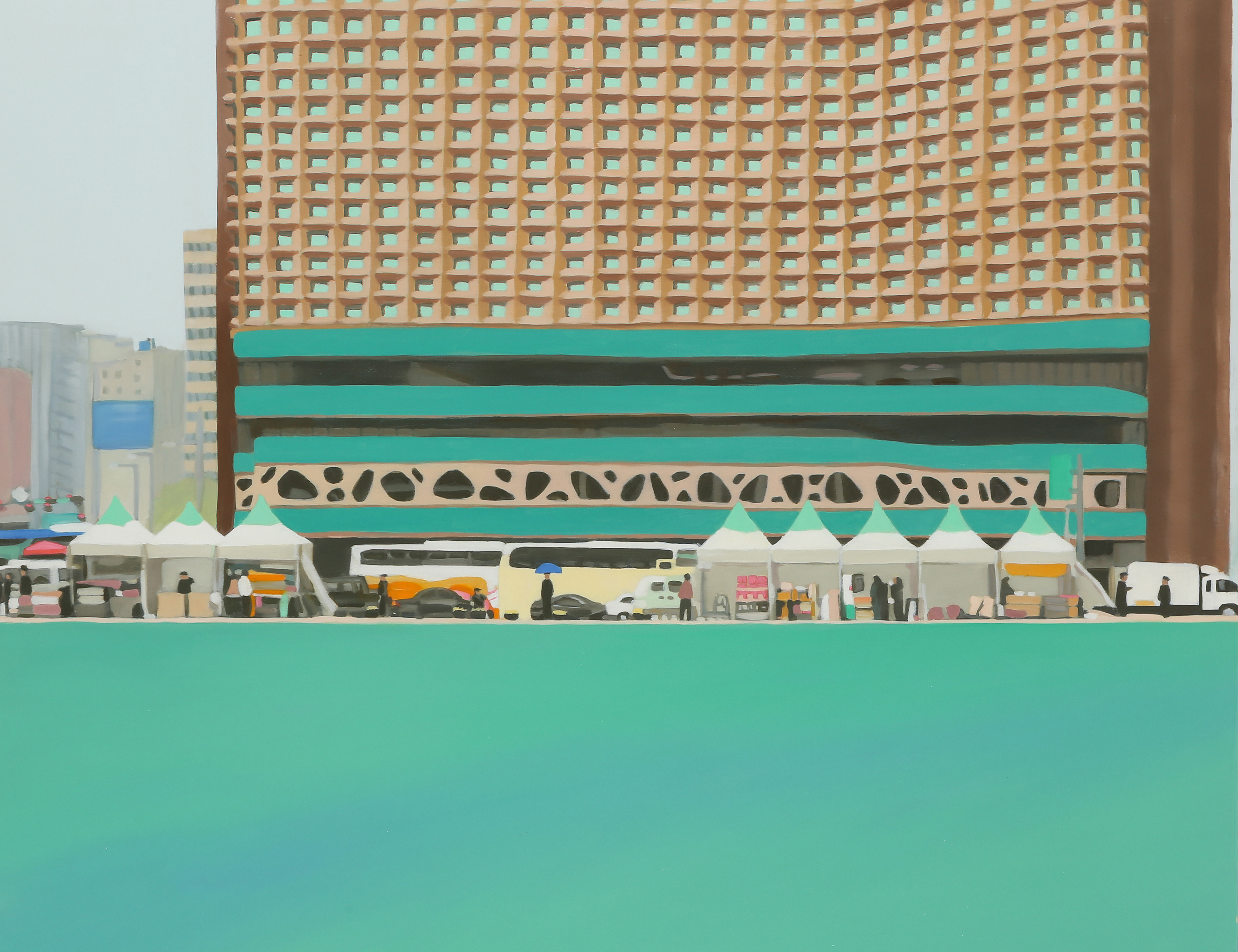 〈Plaza〉, Oil on canvas, 91.0x116.8cm, 2013