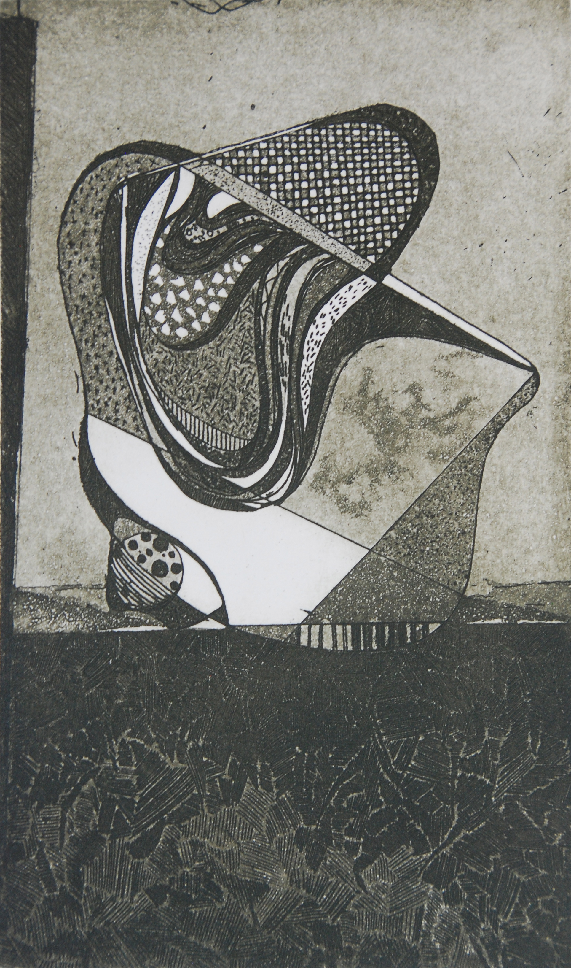 Flowers 01, 2013, etching, 15cm*25cm