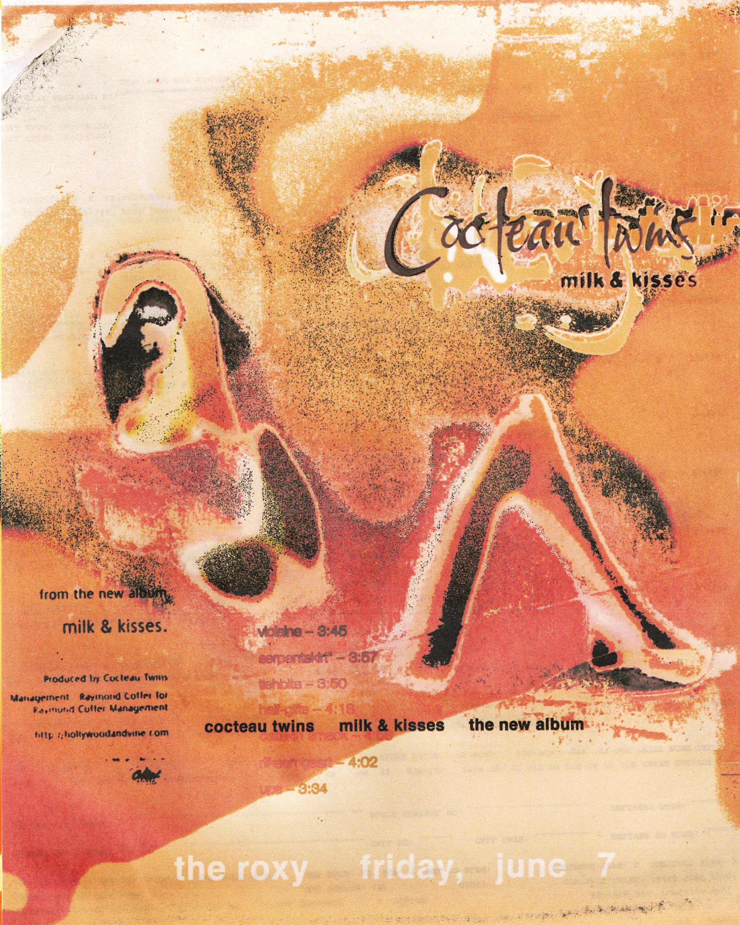 cocteau twins - milk & kisses show (poster concept)