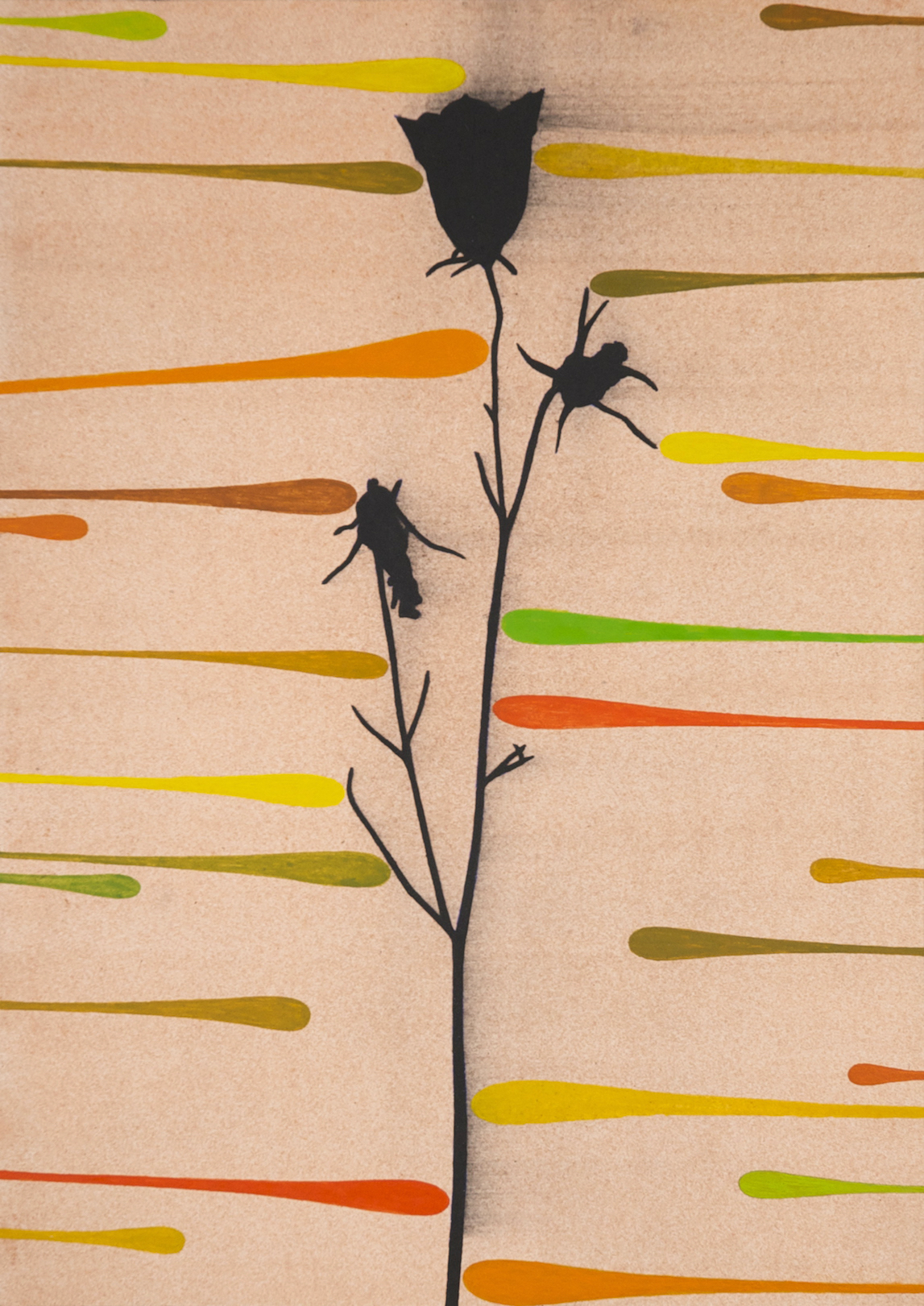 Untitled 2015, acrylic on paper/aluminium, 29.5 x 21 cm, collection AKZONobel