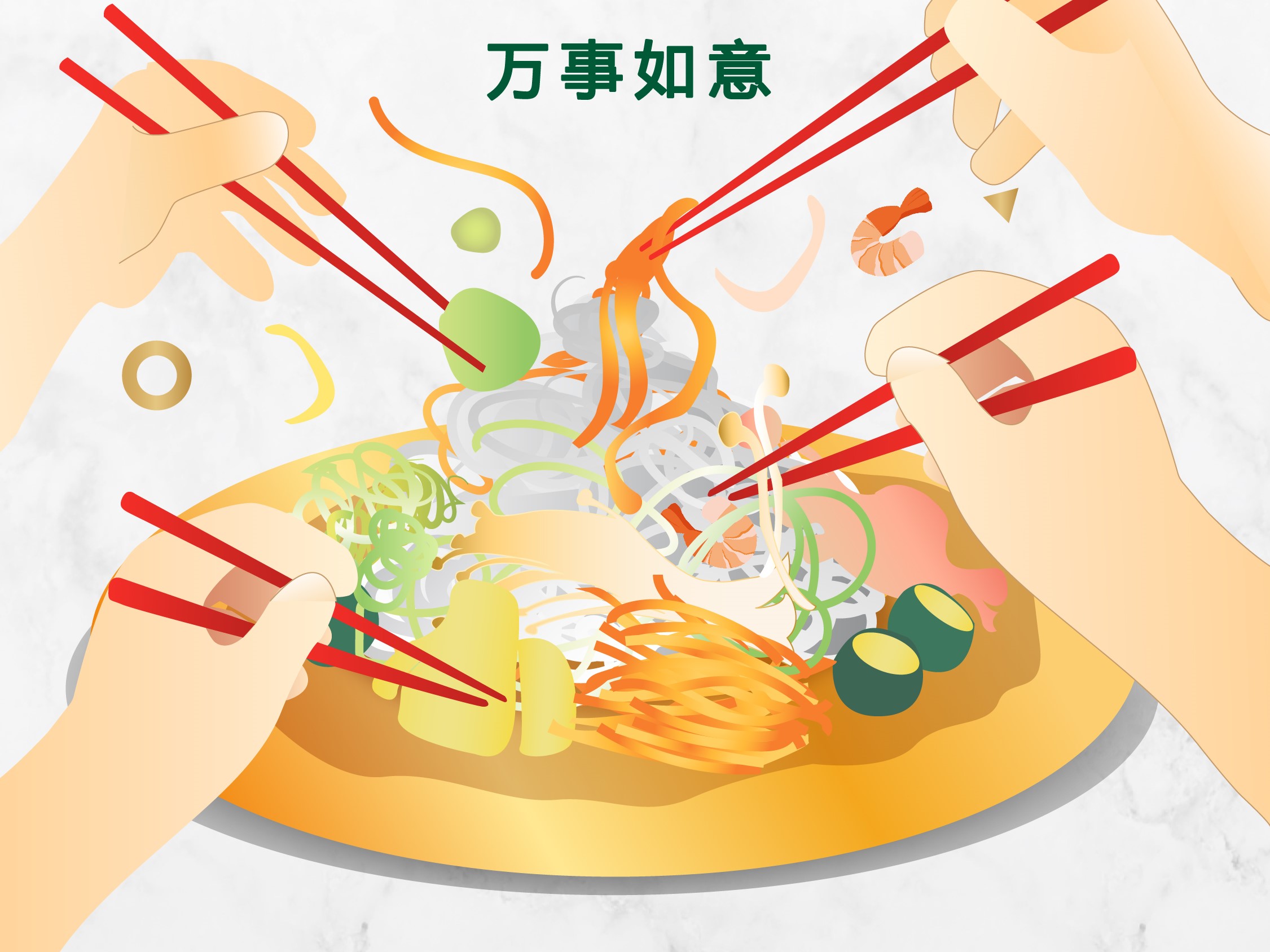 Bellygood Catering CNY Greeting Cards