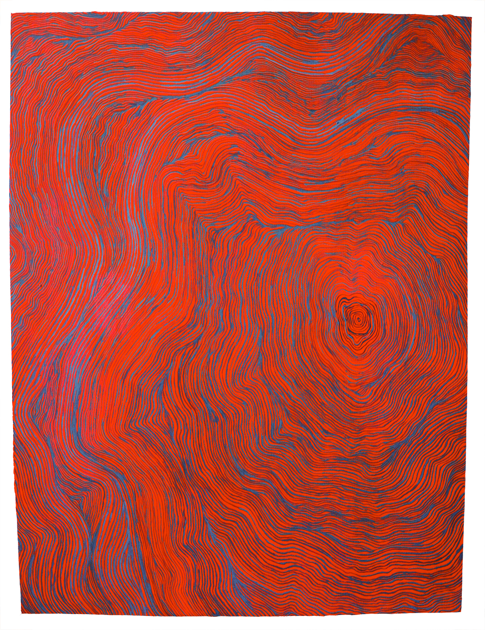 nauseas (red sea) (acryla gouache on canvas paper)