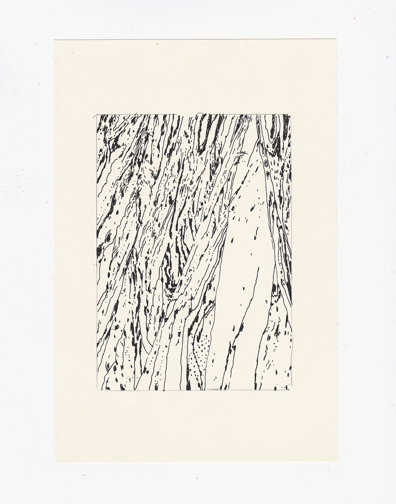 untitled, ink on paper, 9" x 6", 2020