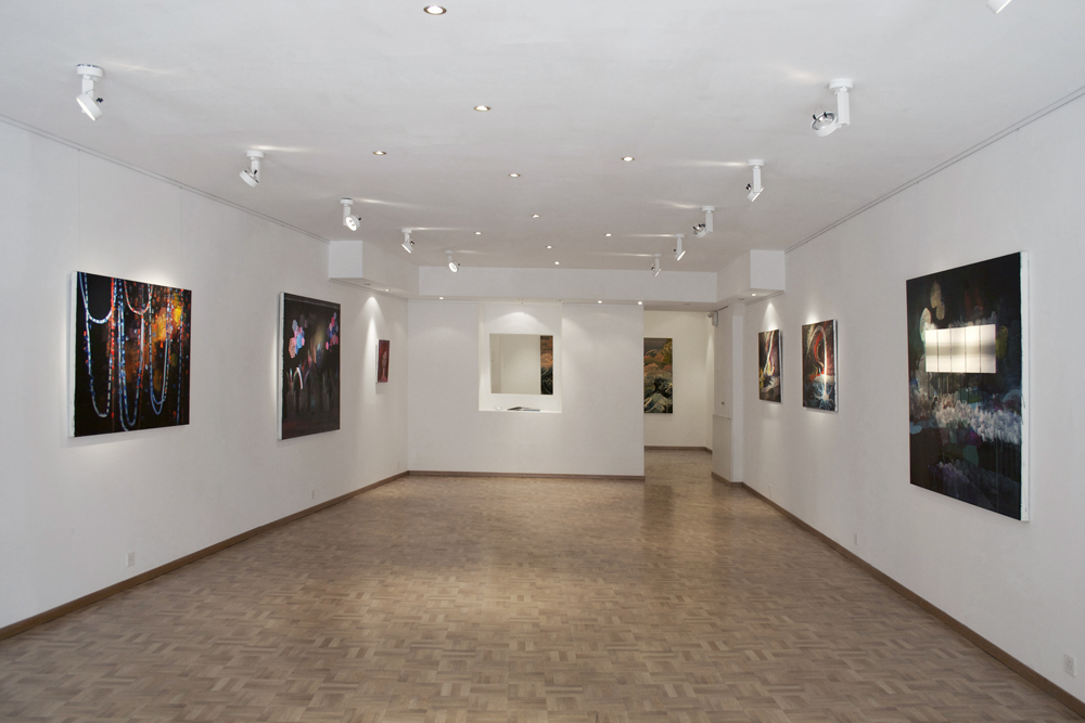 Exhibition View, Neon Plants, Night Lights and Travel to the Galaxy, 2011, Oriental VisArt, Geneva