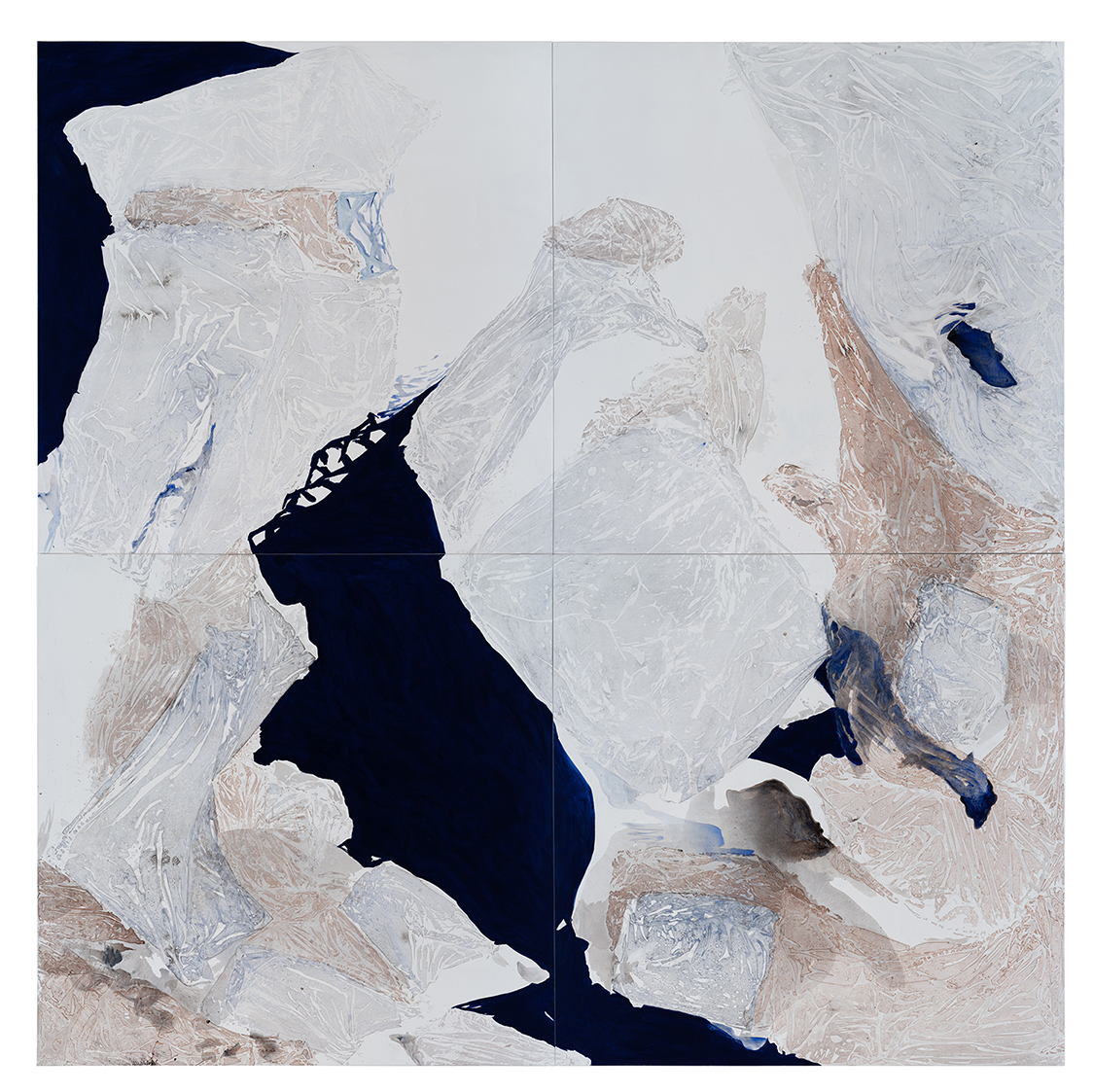 Bygone acrylics on canvas, 400x400 cm, 2021