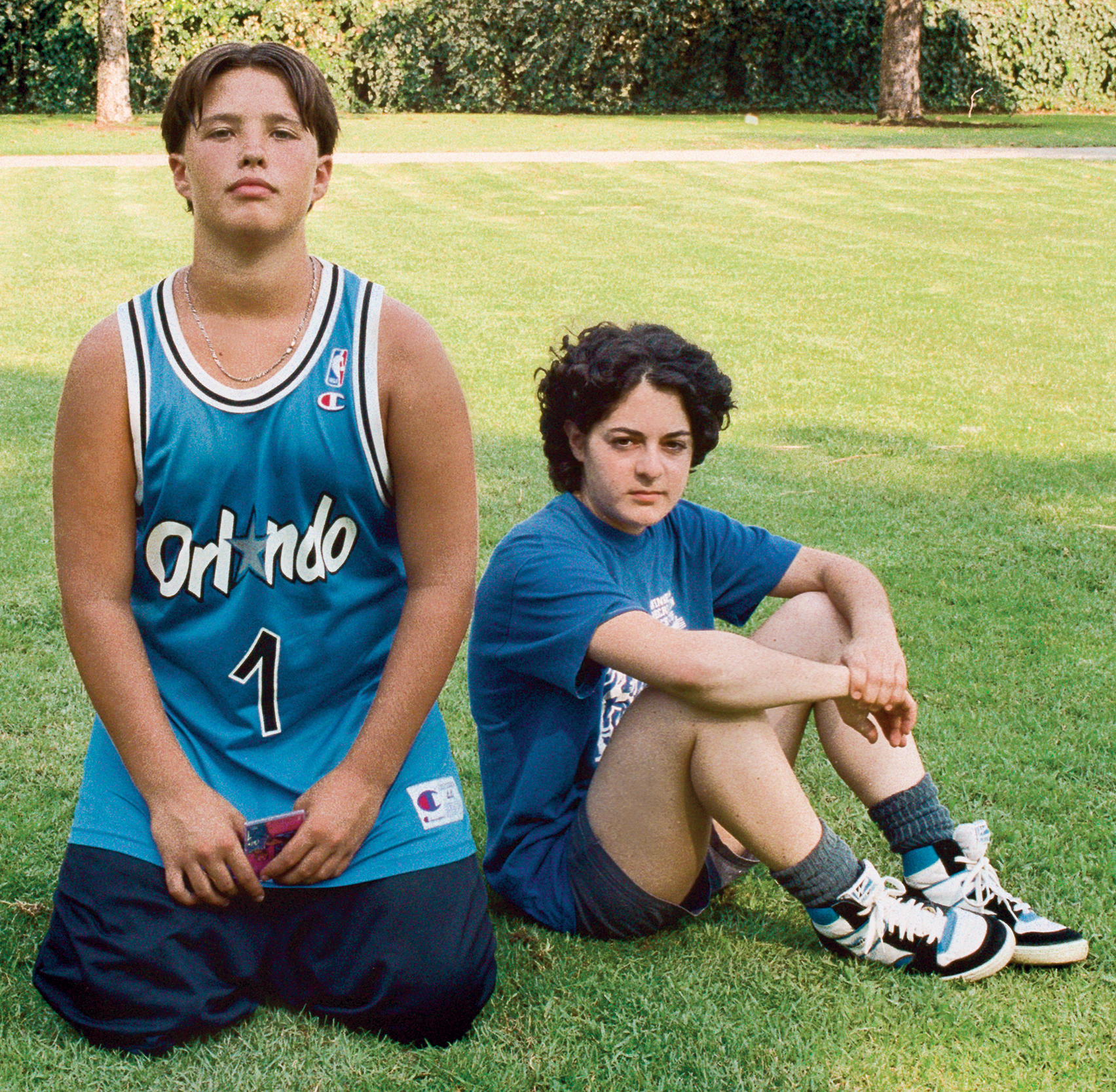 Study for 16mm Film (Poinsettia Community Recreation Center Basketball Court, Poinsettia Street and Willoughby Avenue, Los Angeles), 1996. C-print; 11 1/8 &times; 11 inches