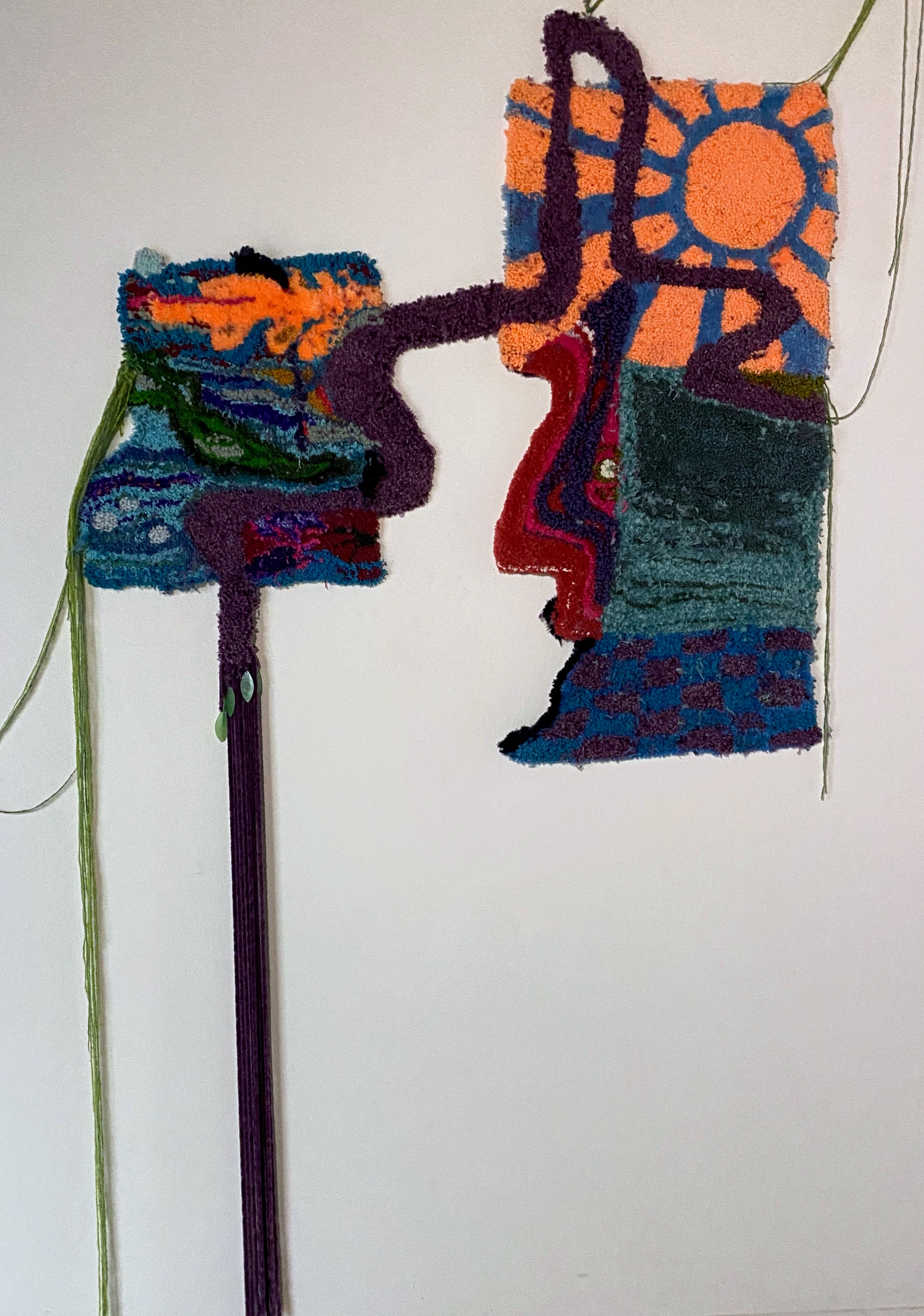 Lauren Zervos, Apart of that world, found fiber, 2024