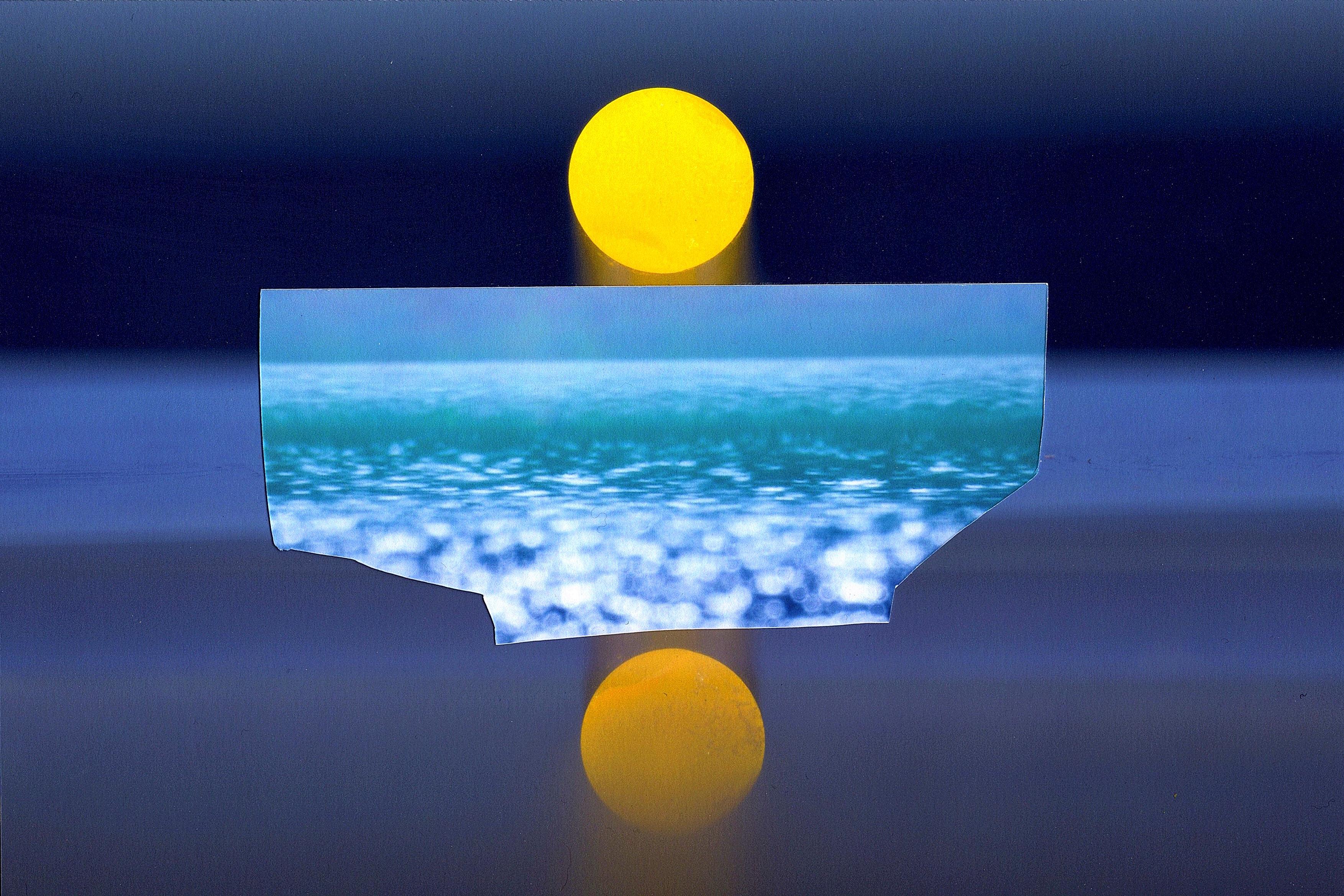 Sunset / Rise, 2023, photomontage of giclée prints, 30 x 20 cm