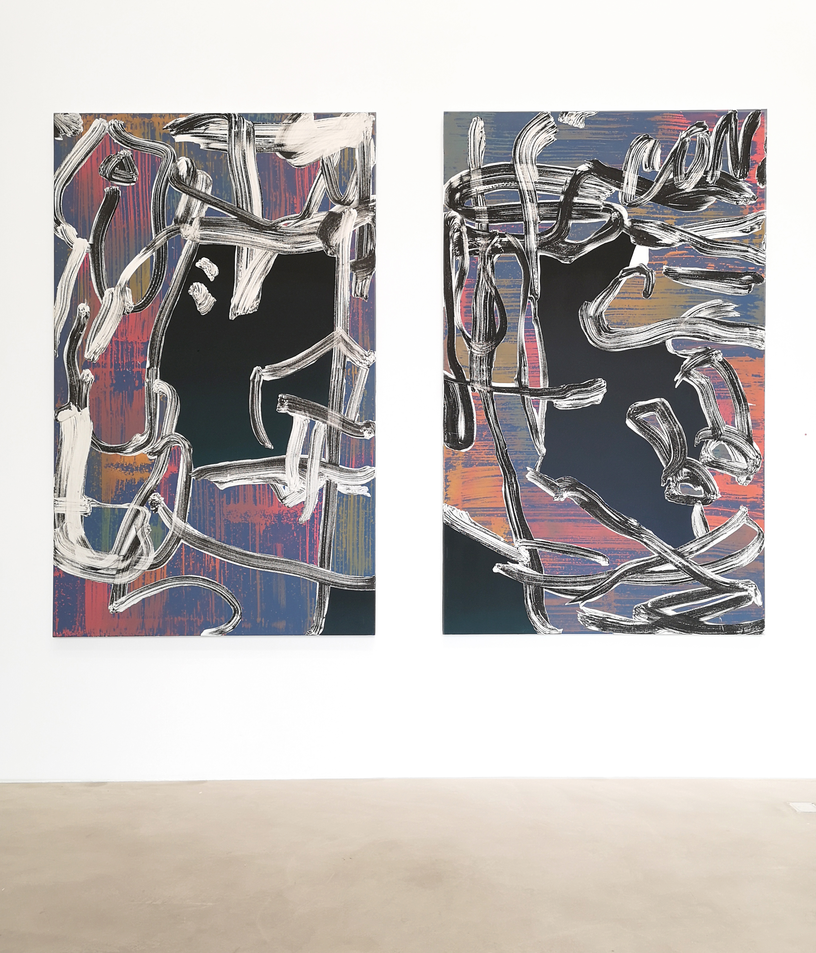 LIP T- Con 1-2, 2019 Acrylique sur toile 180 x 110 cm