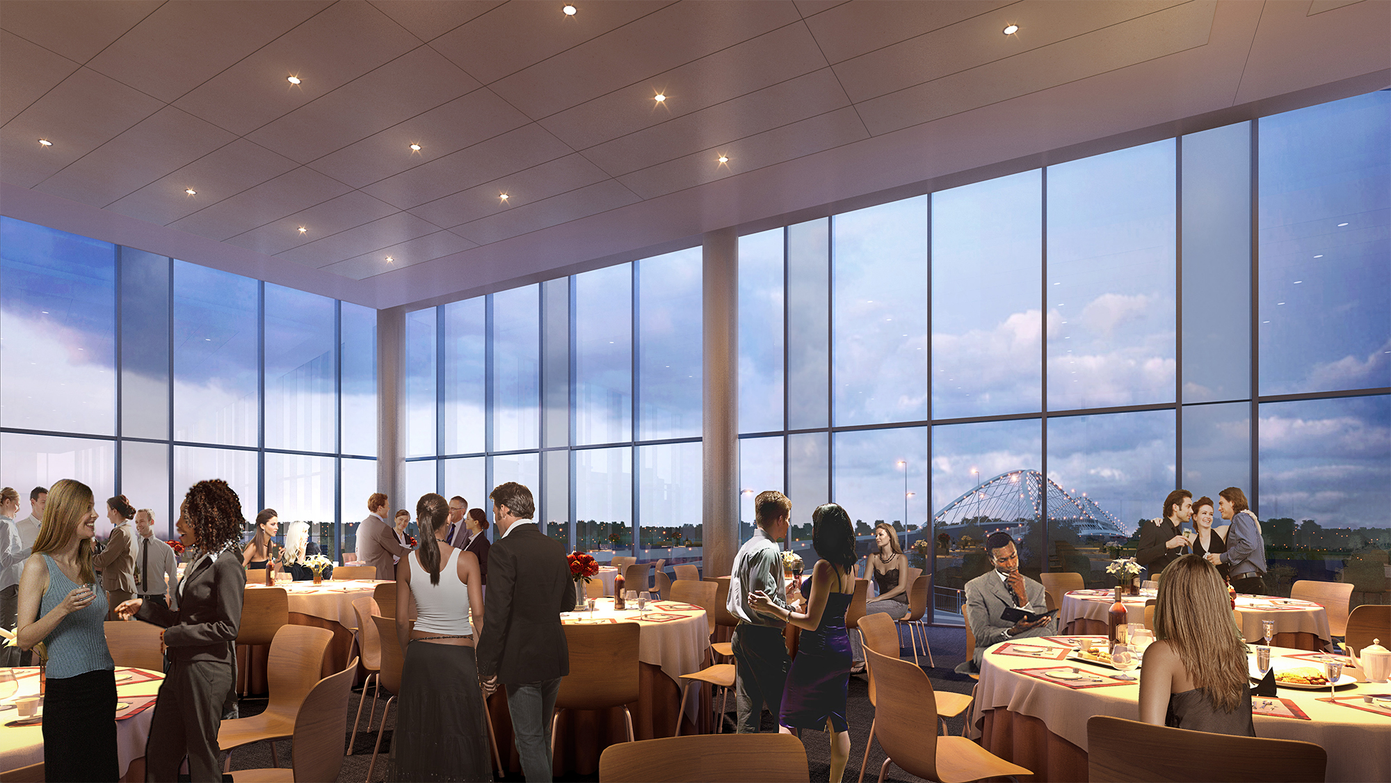 Interior Rendering, Ballroom - Courtesy of Ennead Architects