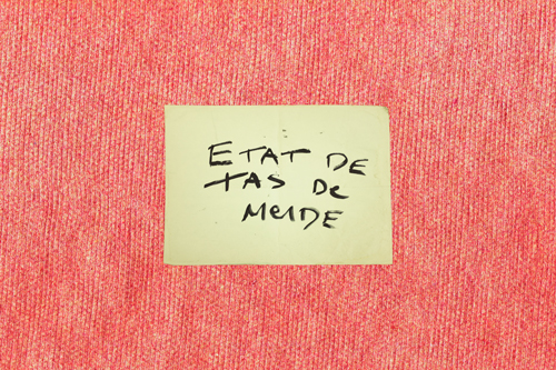 Papier trouvé, Paris 2018