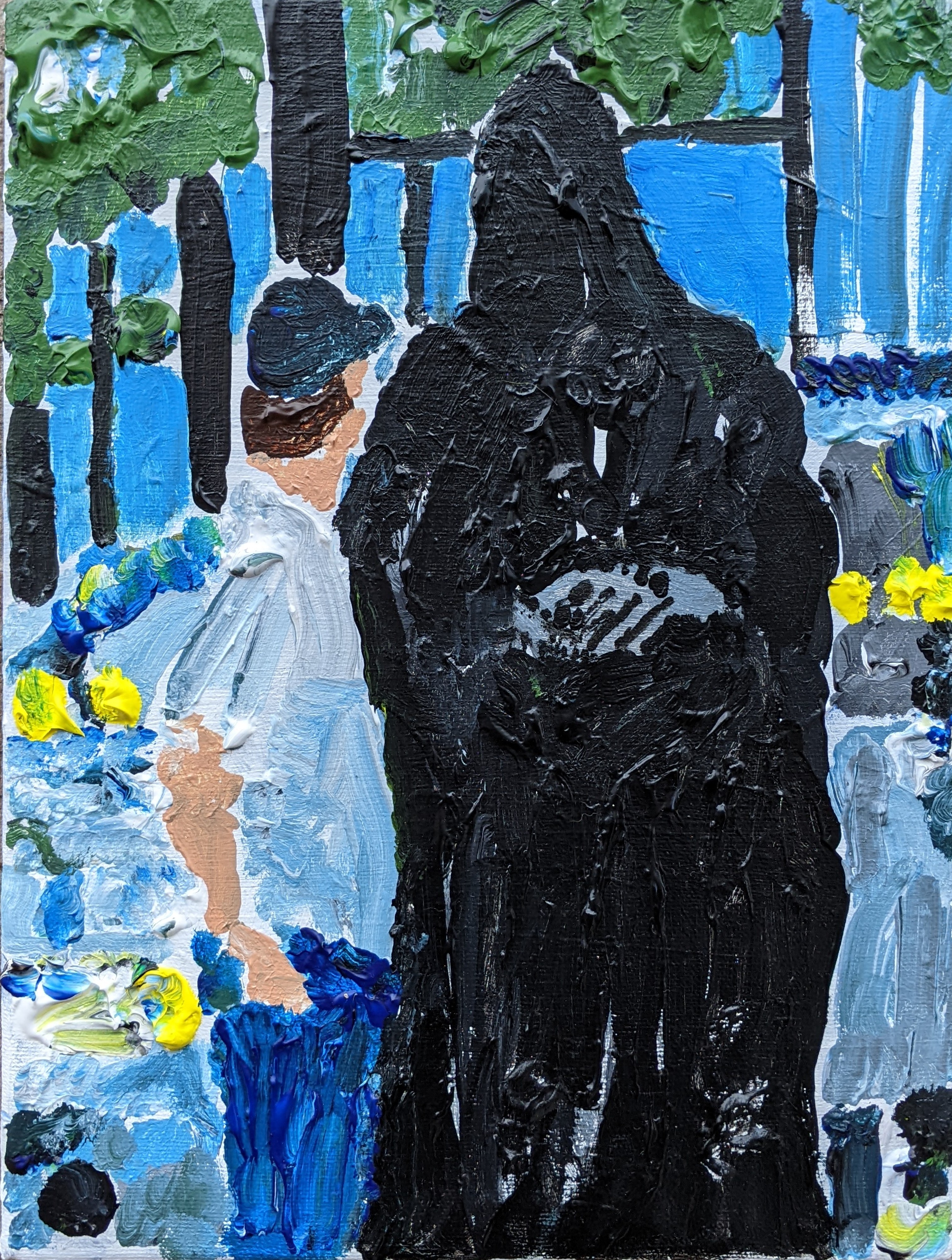 Tyler ArmstrongDeath GripAcrylic on canvas12 x 9"2022