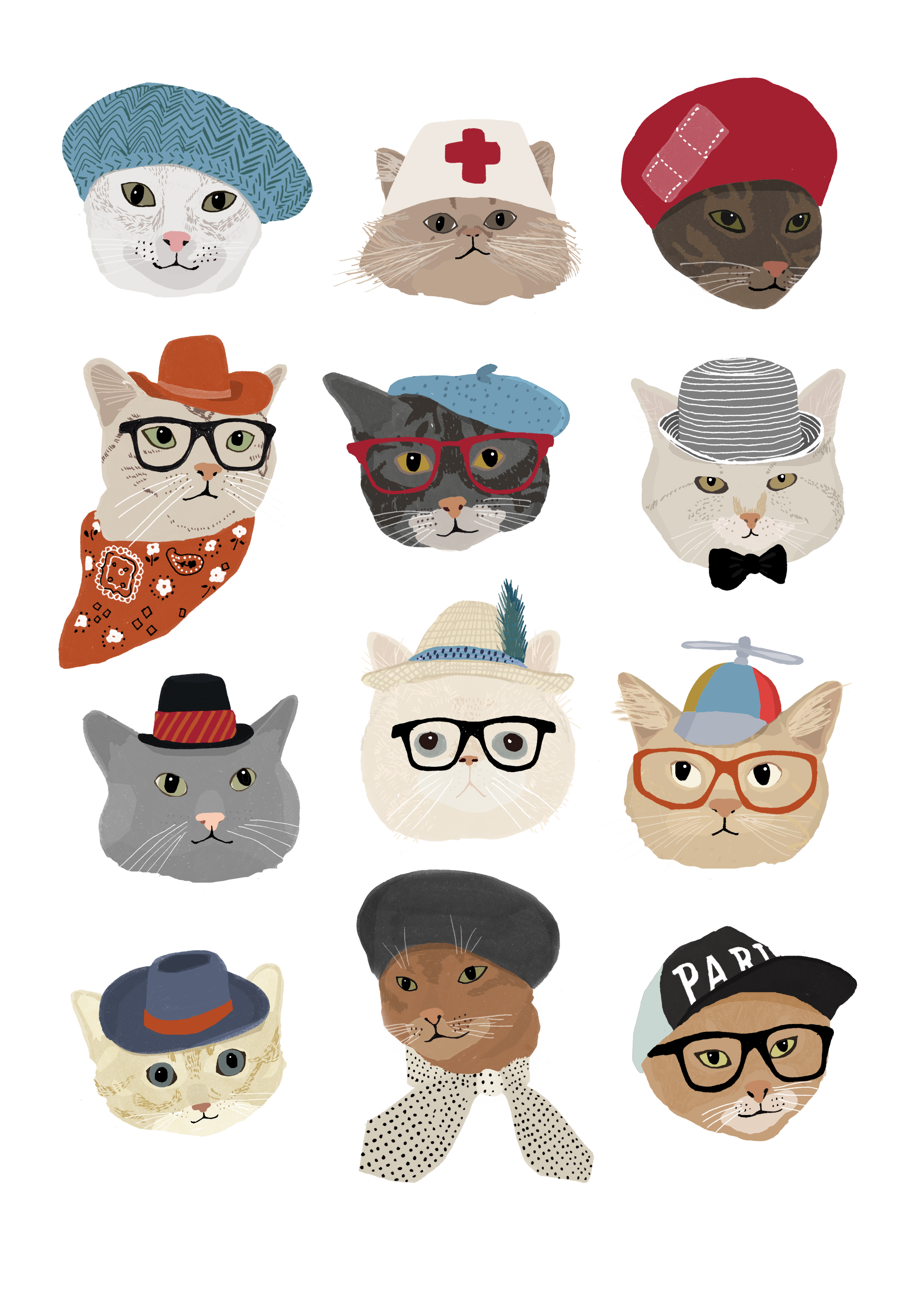 Cats in Hats