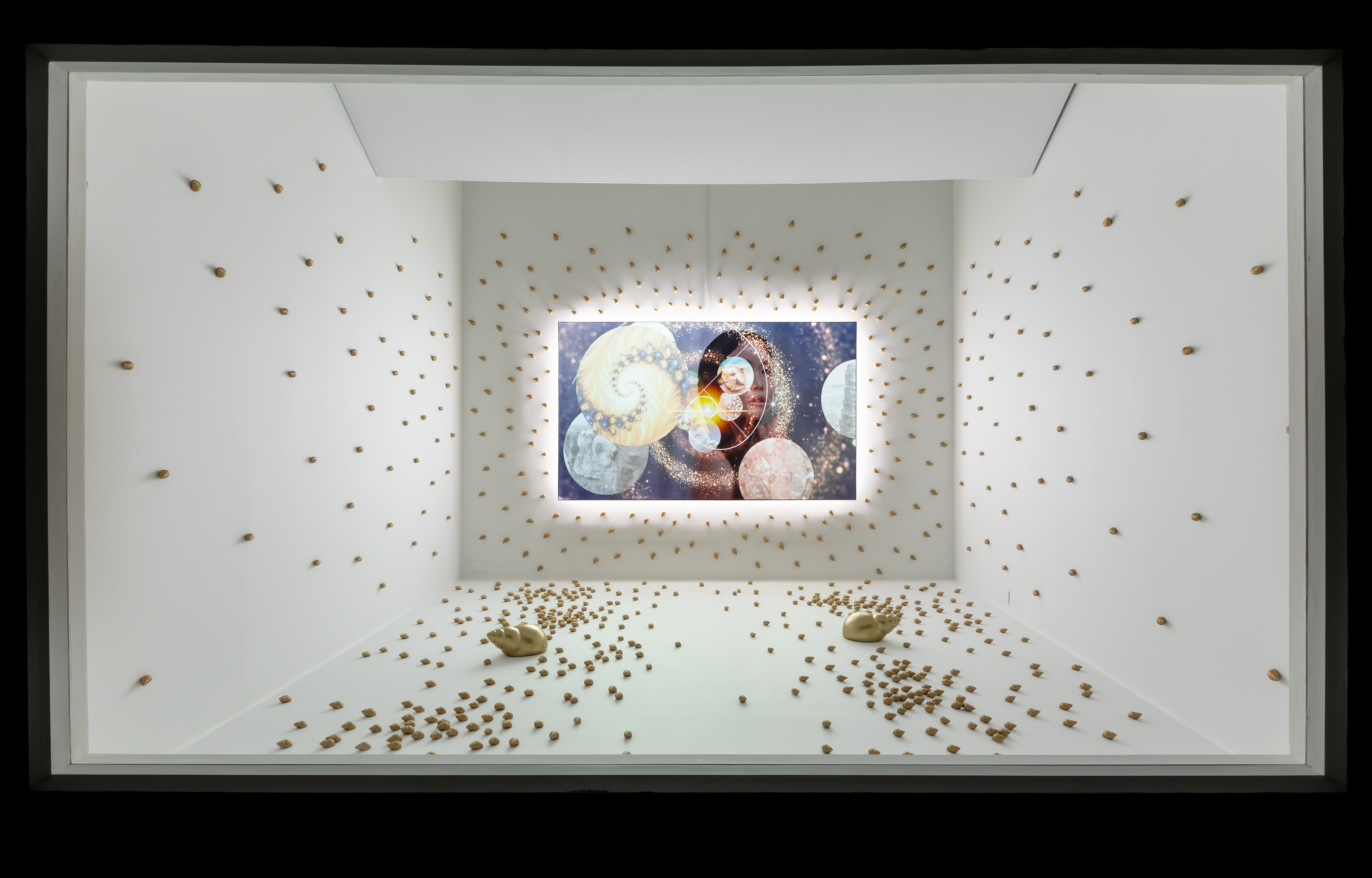 Chulayarnnon Siriphol, Golden Spiral, 2018, video installation, 18 minutes.