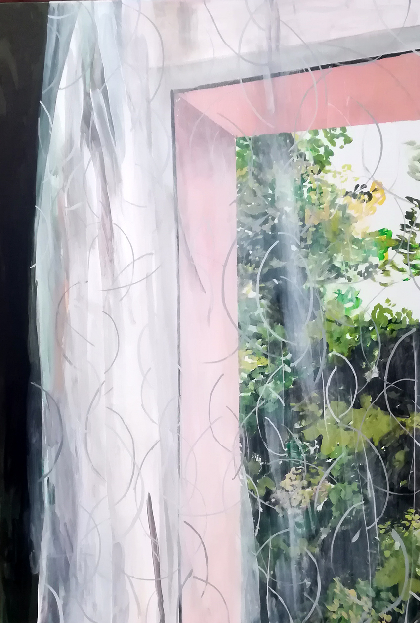 White window, acrylic and oil on canvas, 100/70 cm, 2018