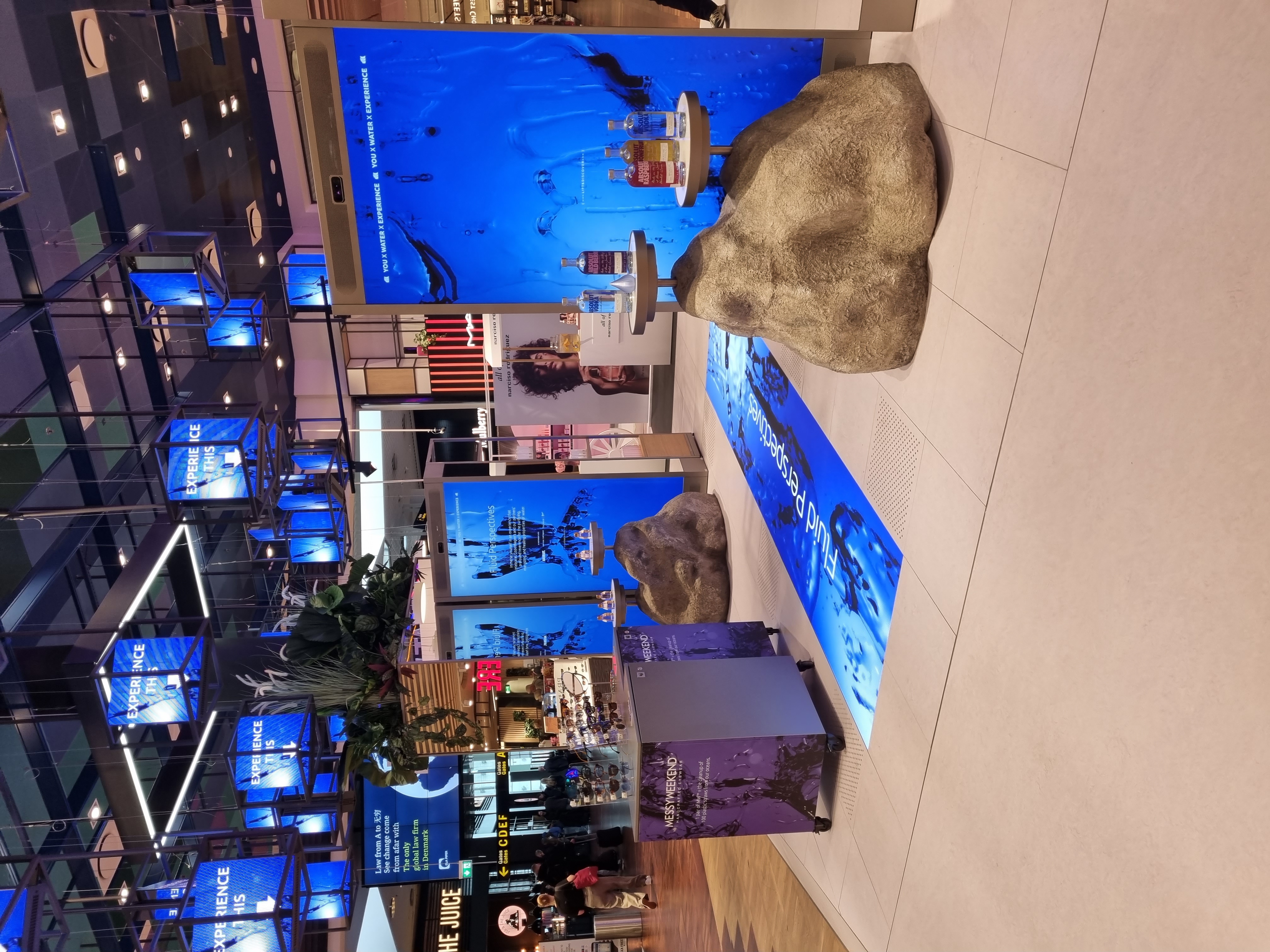 Pop-up area in Copenhagen Airport