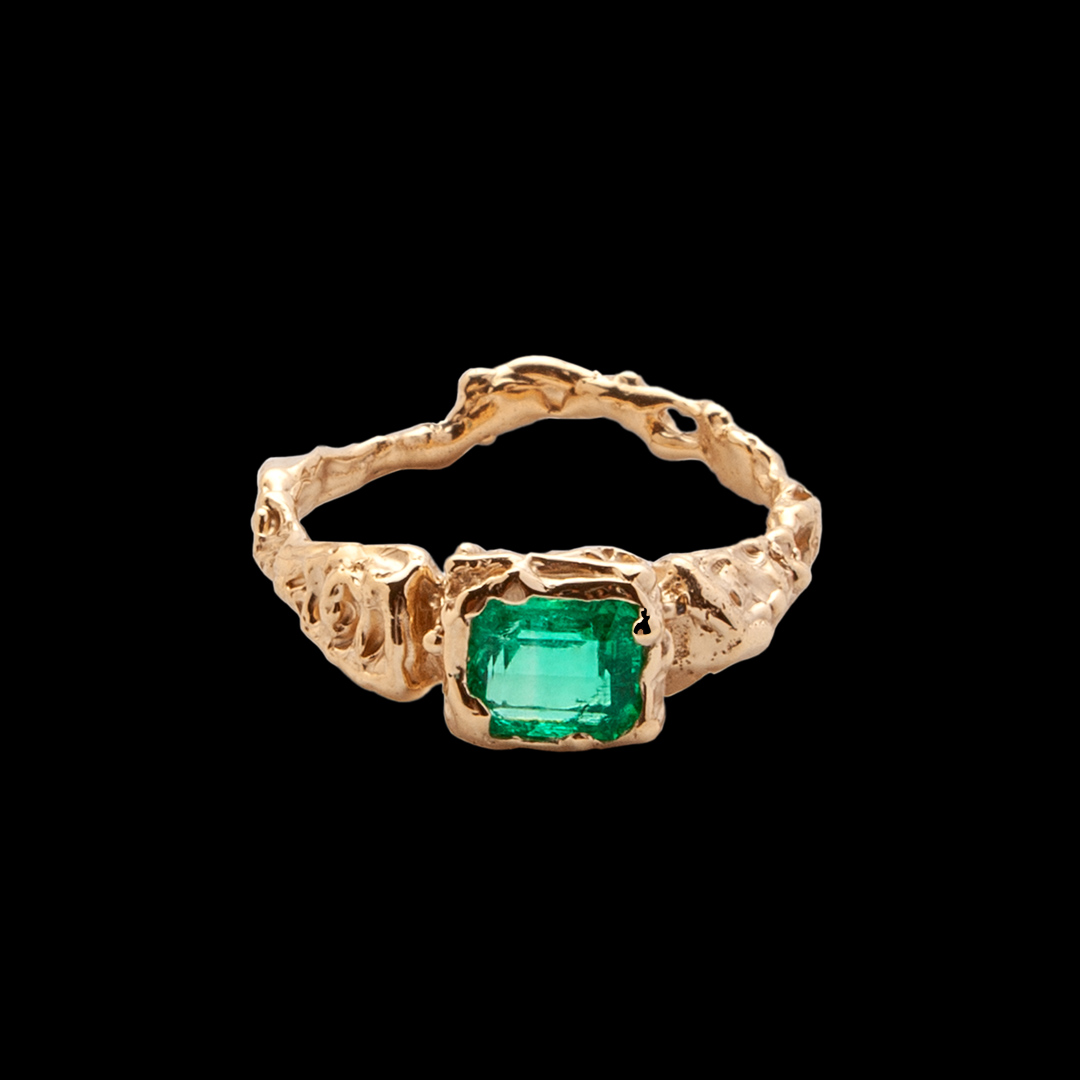 Unique Emerald Ring 