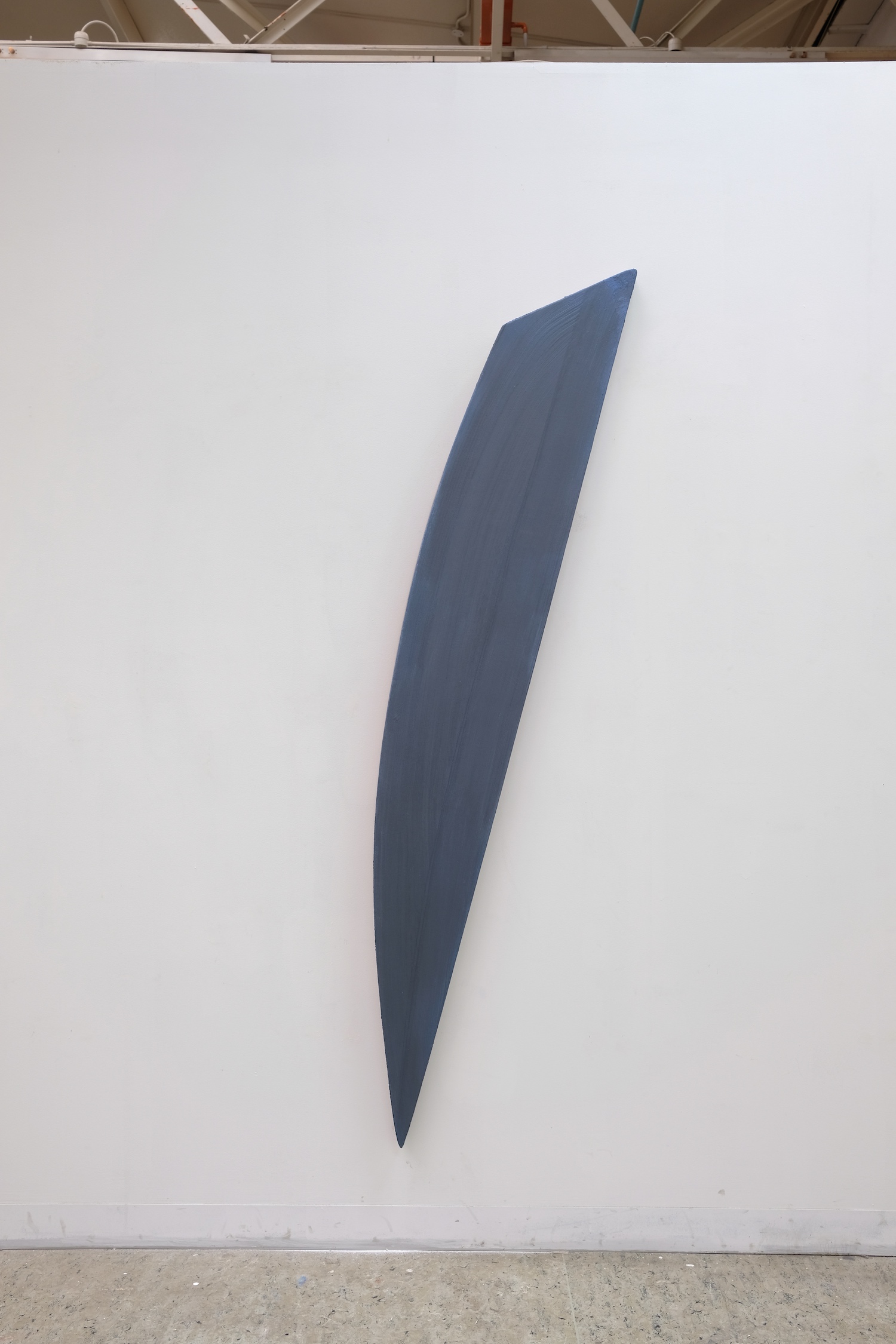 After a while I could see what you saw. Oil, acrylic, gesso and linen on steam bent artist support. 200 x 55 x 10cm 2020
