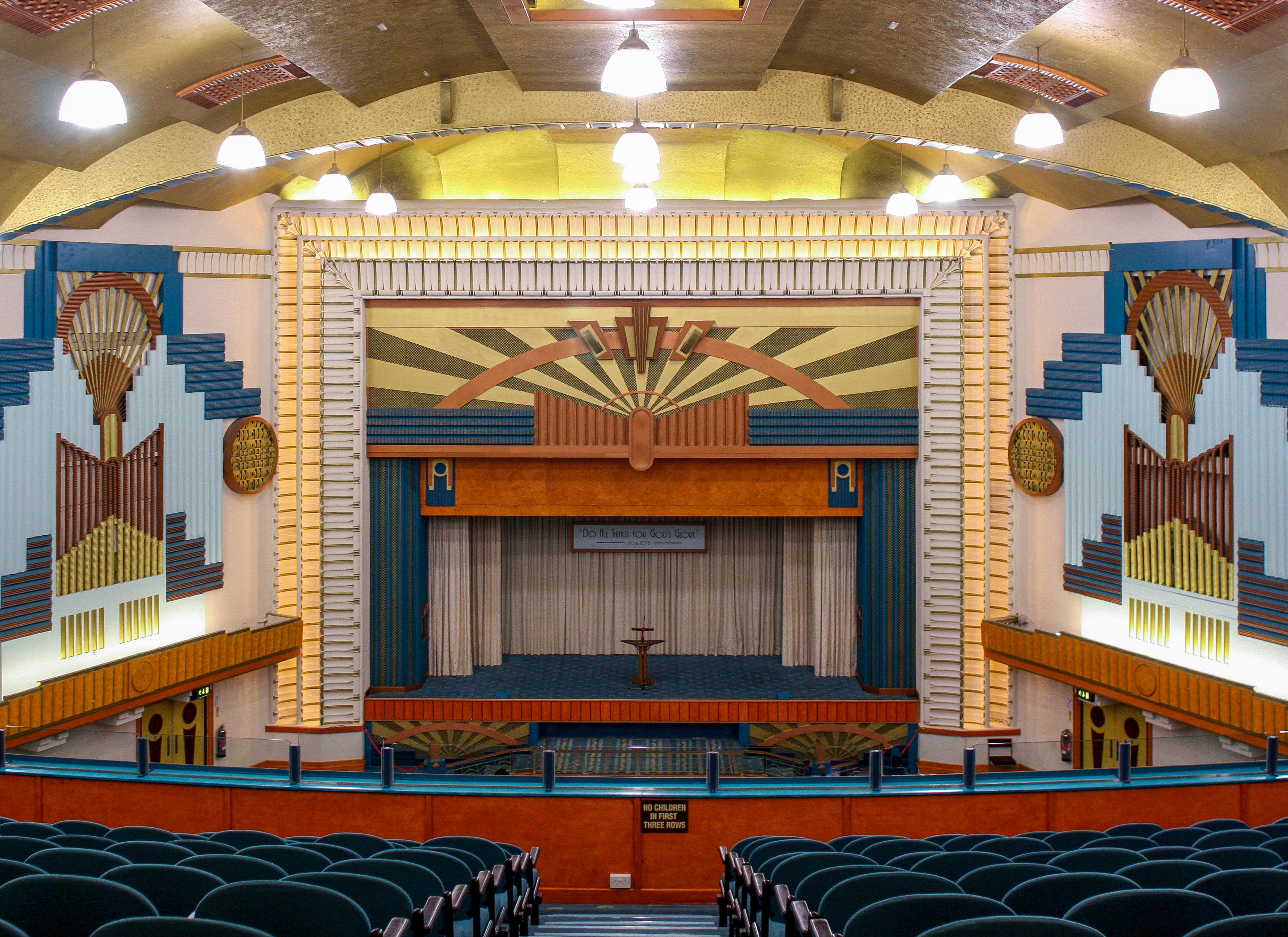 Auditorium Jehovah's Witness Assembly Hall, Former ABC/Ritz, 1933, Bowes Road, Southgate. Photo credit: Sirj Photography