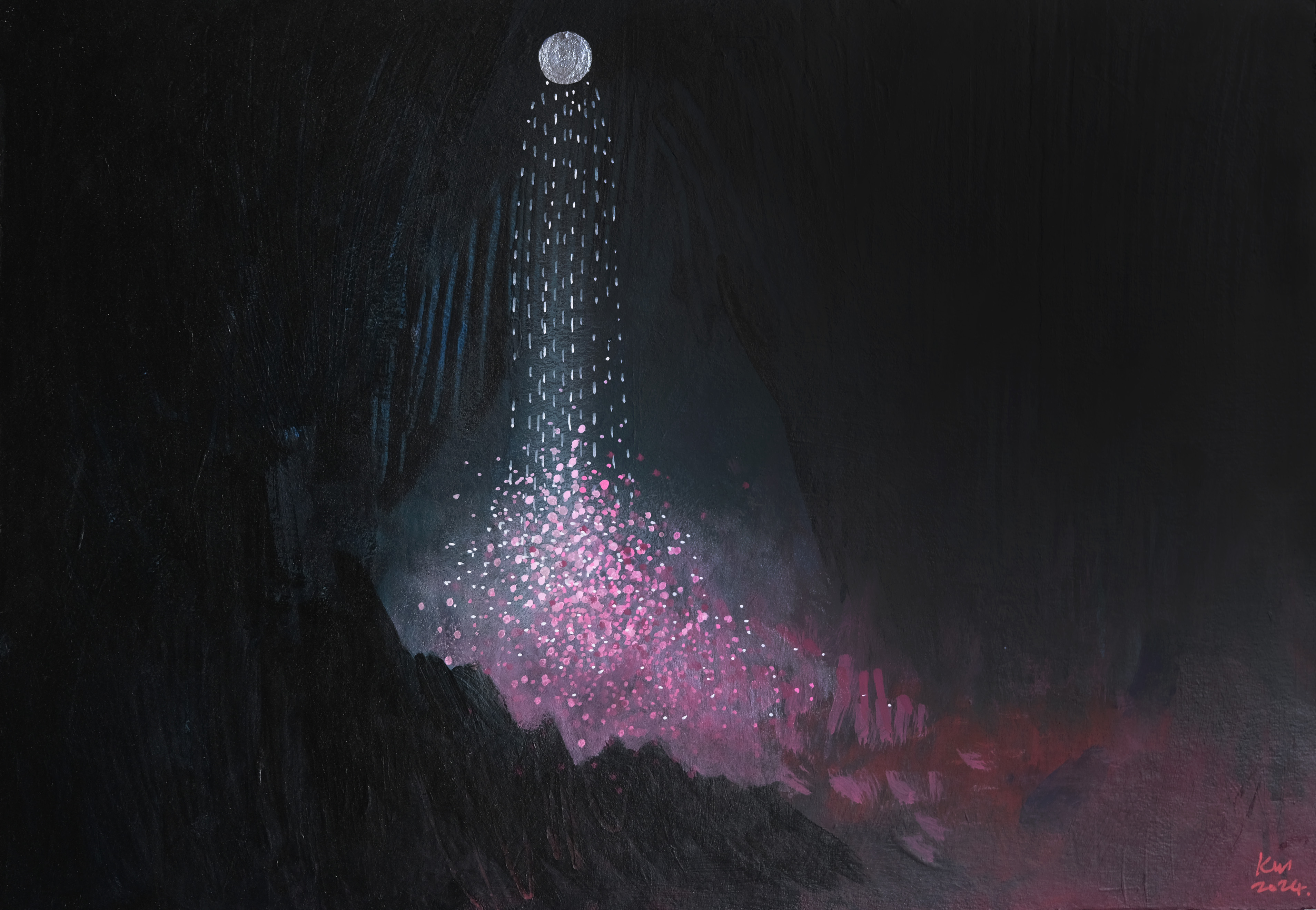 Within WithoutAcrylic on cardboard13.5" x 9.5"2024