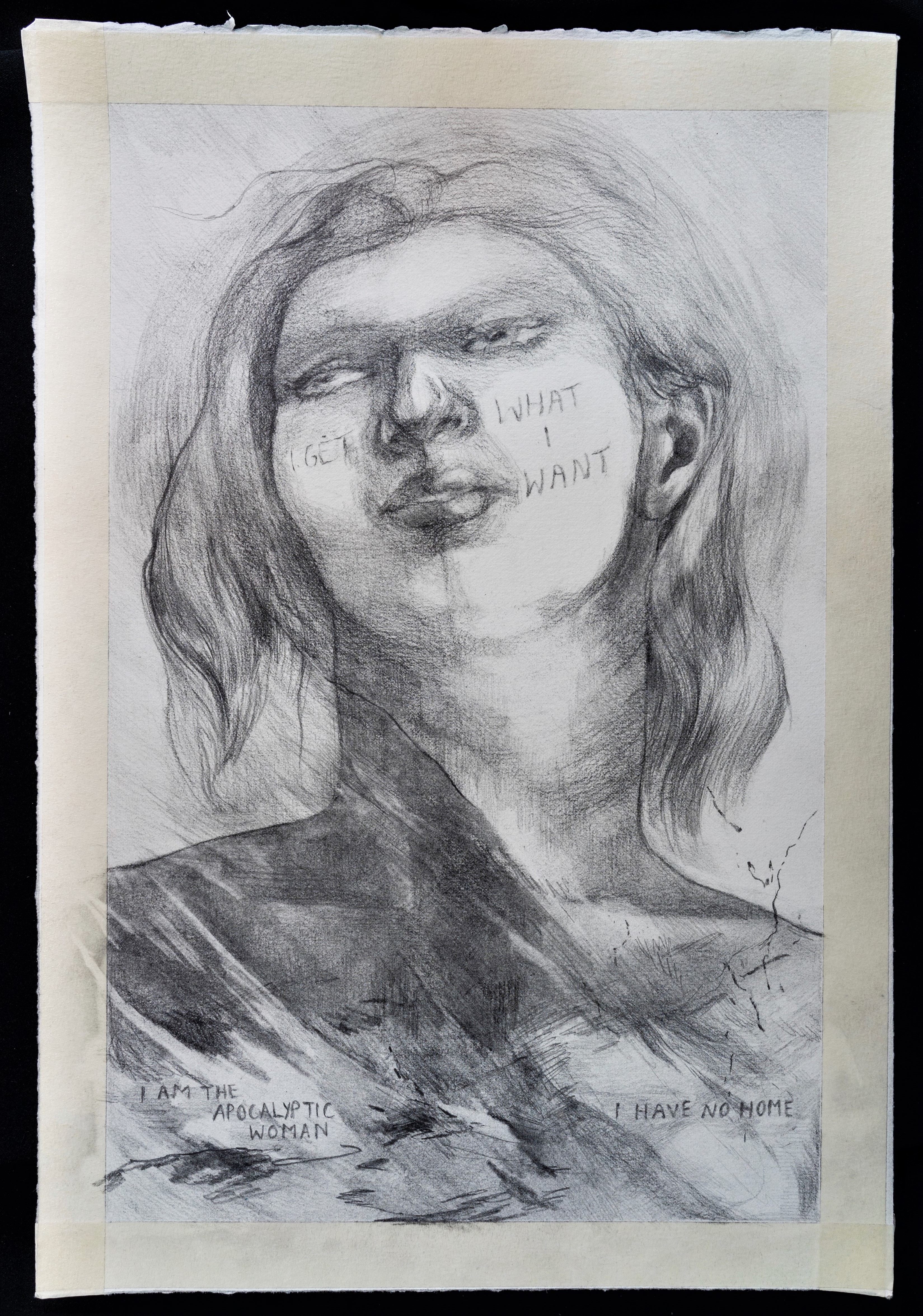 Apocalyp-tic, graphite on paper, 11" x 17", 2019. 