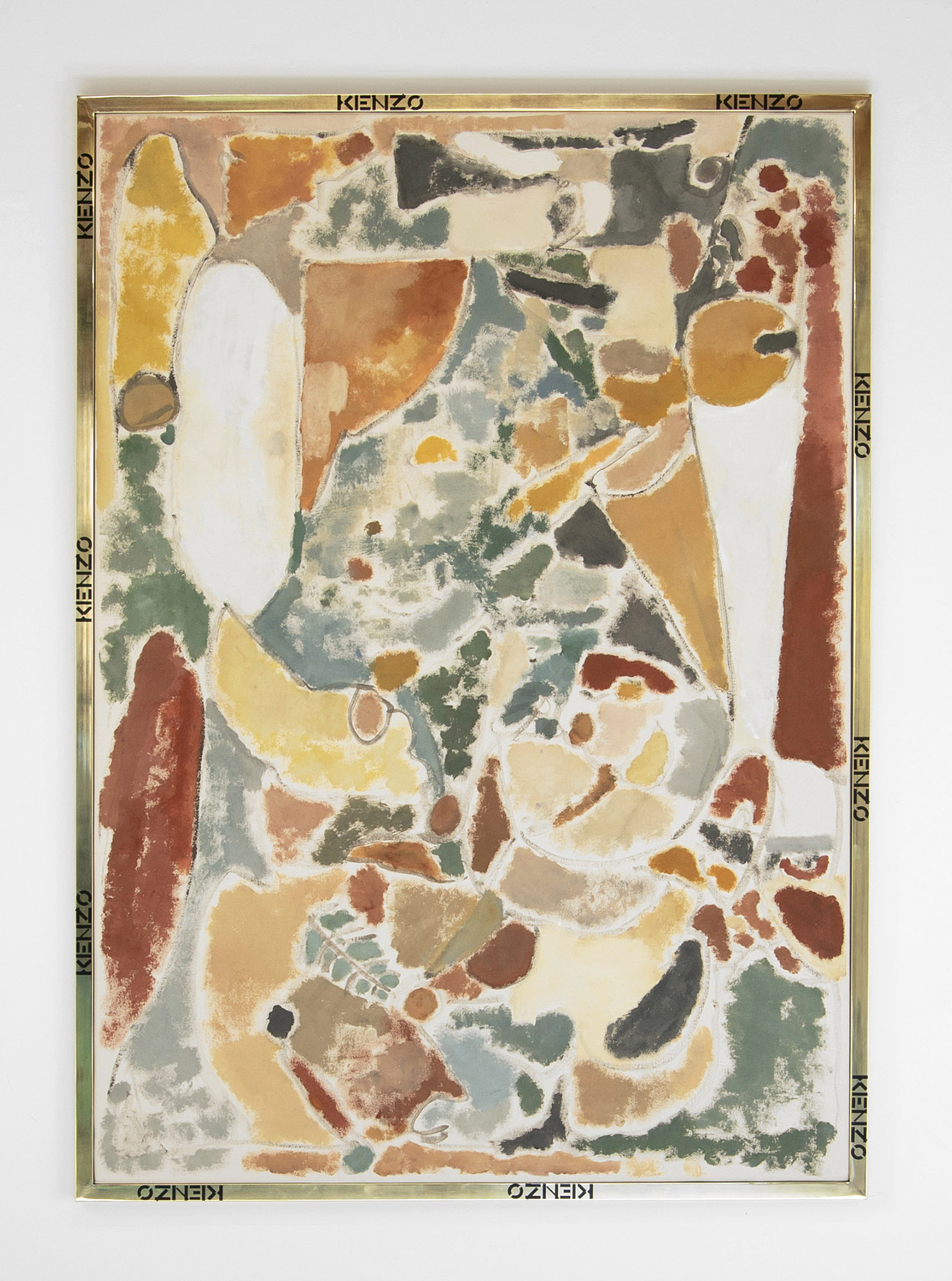 Kenzo, 2021Acrylic on canvas with custom-made brass frame 159cm x 113cm