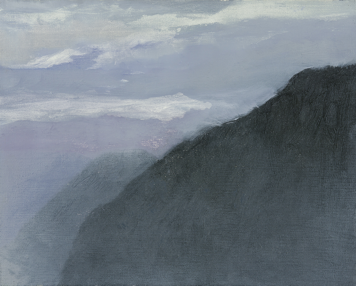 Vallée, couchantoil on canvas33 x 41 cm, 2014