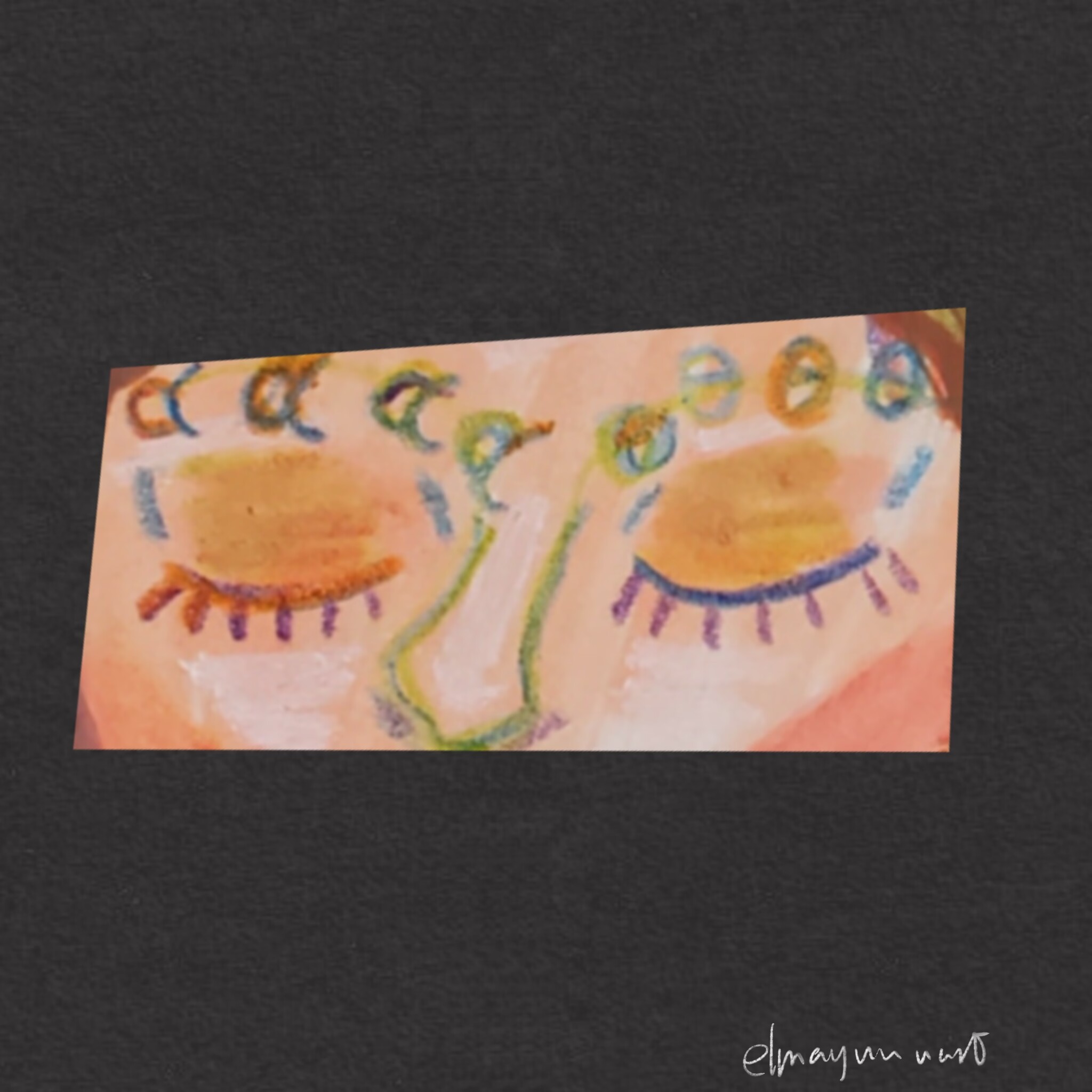 This illustration is inspired by the article from chinanews.com tells that When resting with closed eyes, alpha waves and theta waves are emitted in the same way as during sleep.(Personal project)