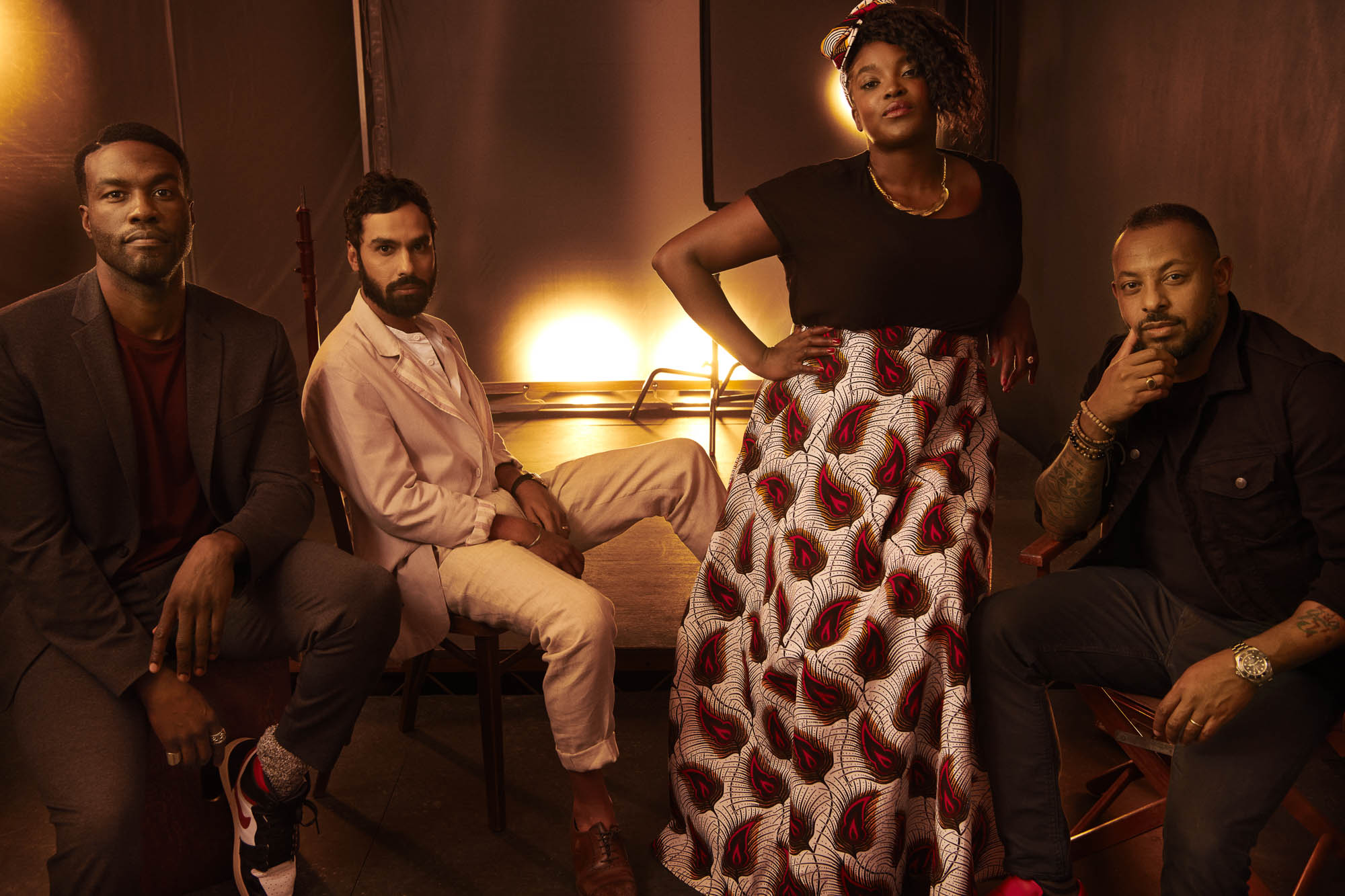 Yahya Abdul-Mateen II, Kunai Nayyar, Wunmi Mosaku, director Zeresenay Mehari