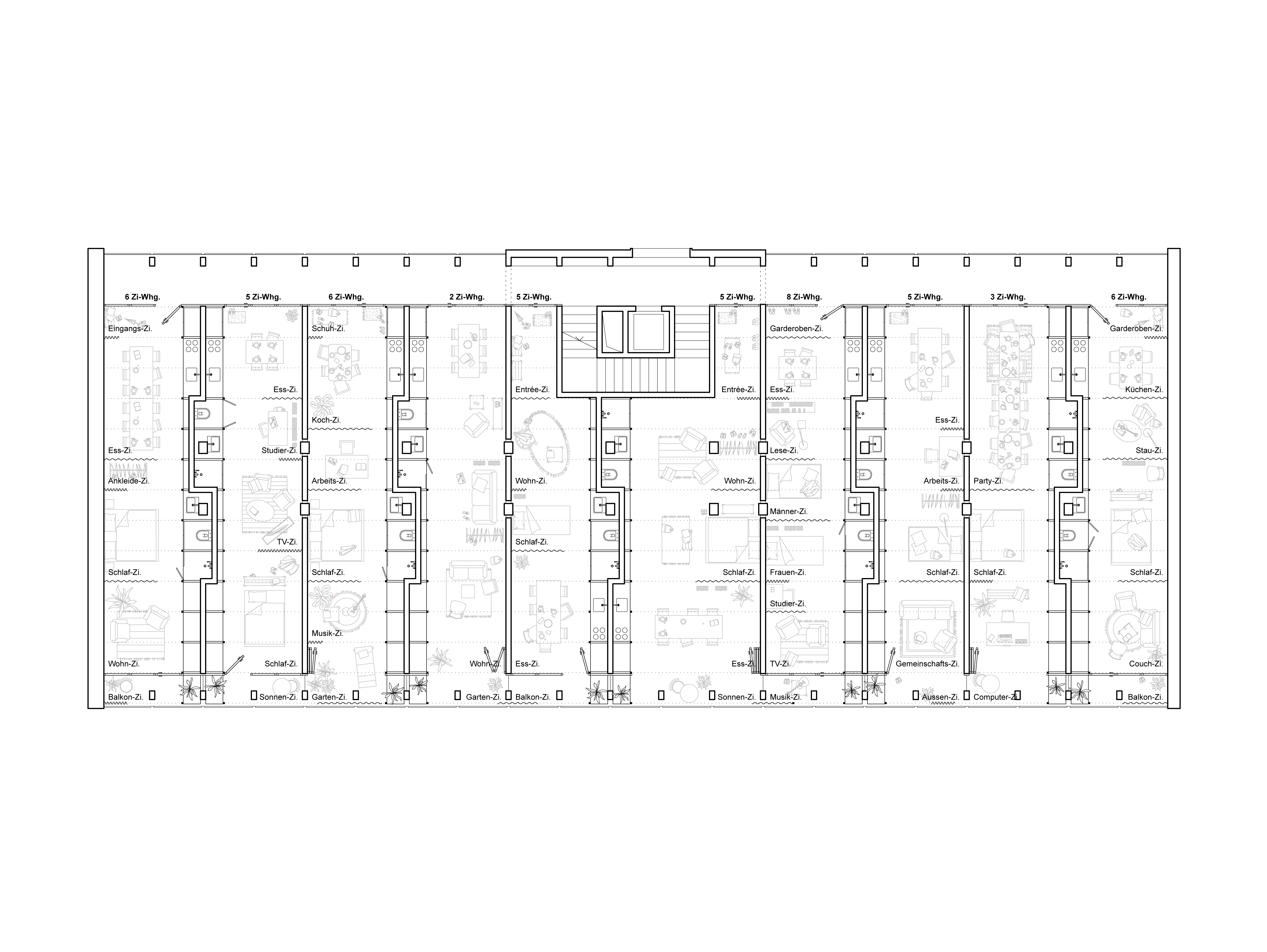 TitelHaus mit x-Zi-Whg. x=1,2,3, ... ,11Kategorie Umbau Büro zu WohnungenStatusWettbewerb offen, 7. PreisOrtBaselDatum09/2020Titel: Haus mit x-Zi-Whg.Kategorie: Umbau Büro zu WohnungenStatus: Wettbewerb offen, 7. PreisOrt: Basel Datum: 09/2020