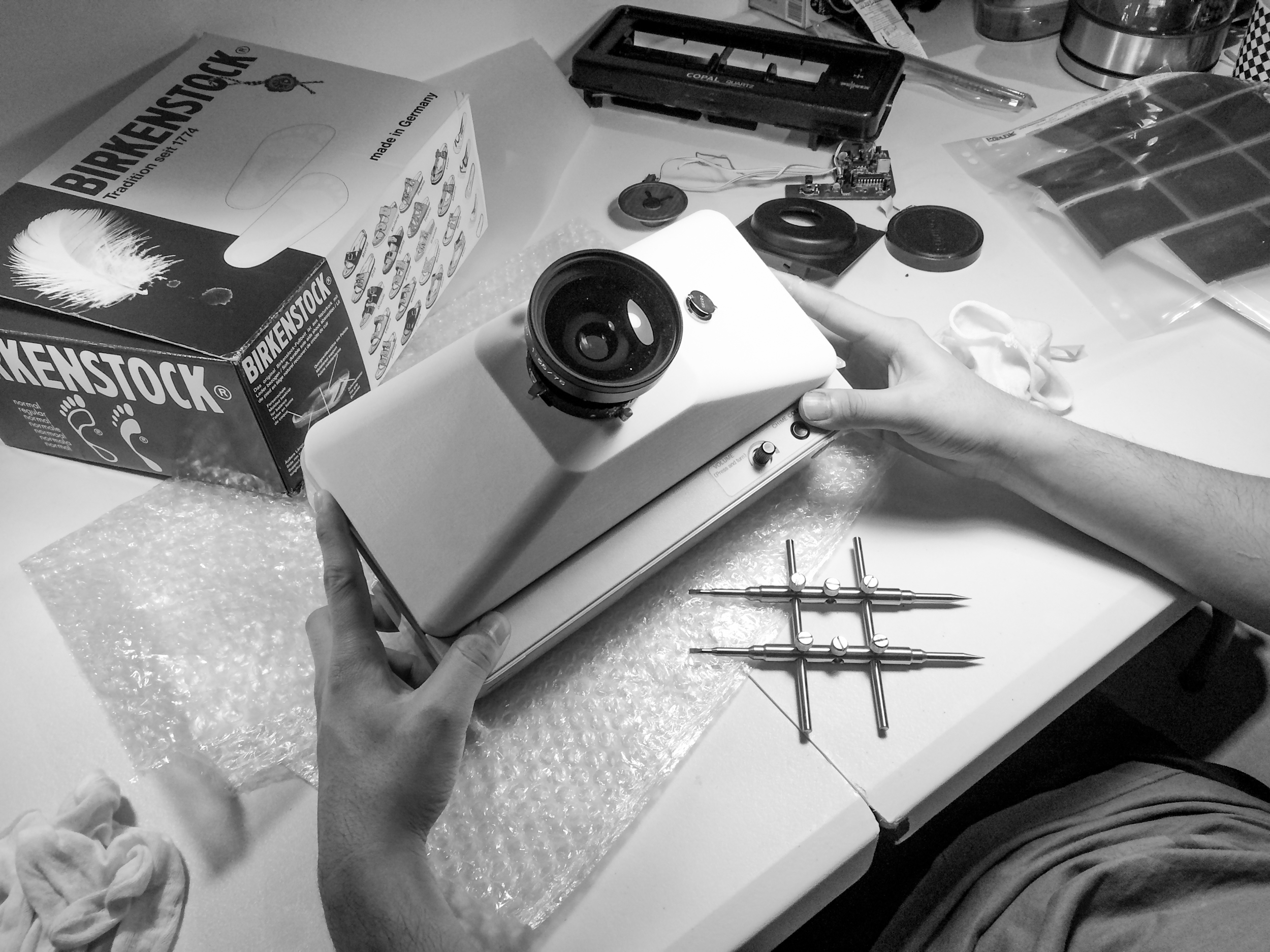 Assembling the parts together for the first time