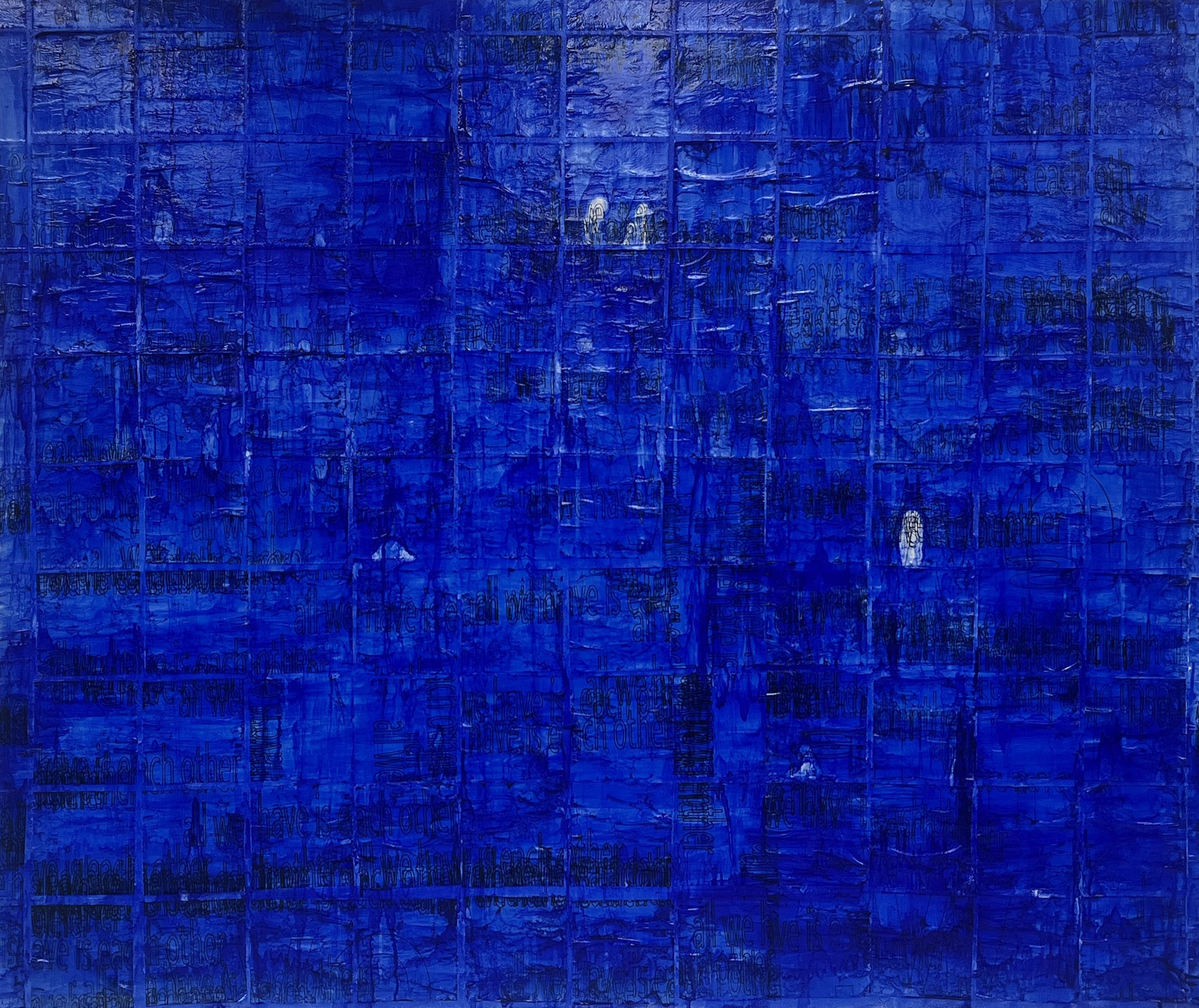 blue painting, 2024