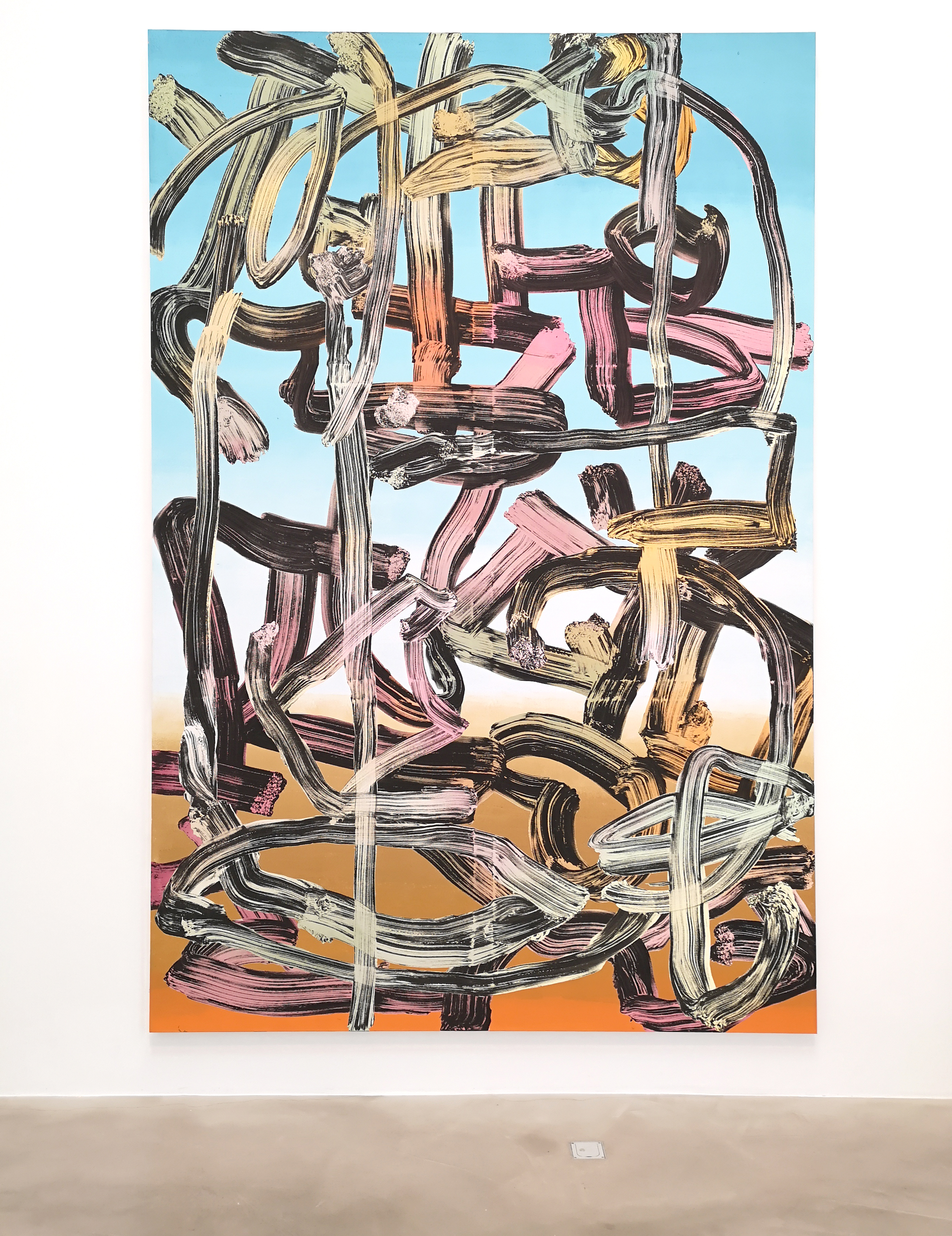 LIP T- Face, 2019 Acrylique sur toile 300 x 200 cm