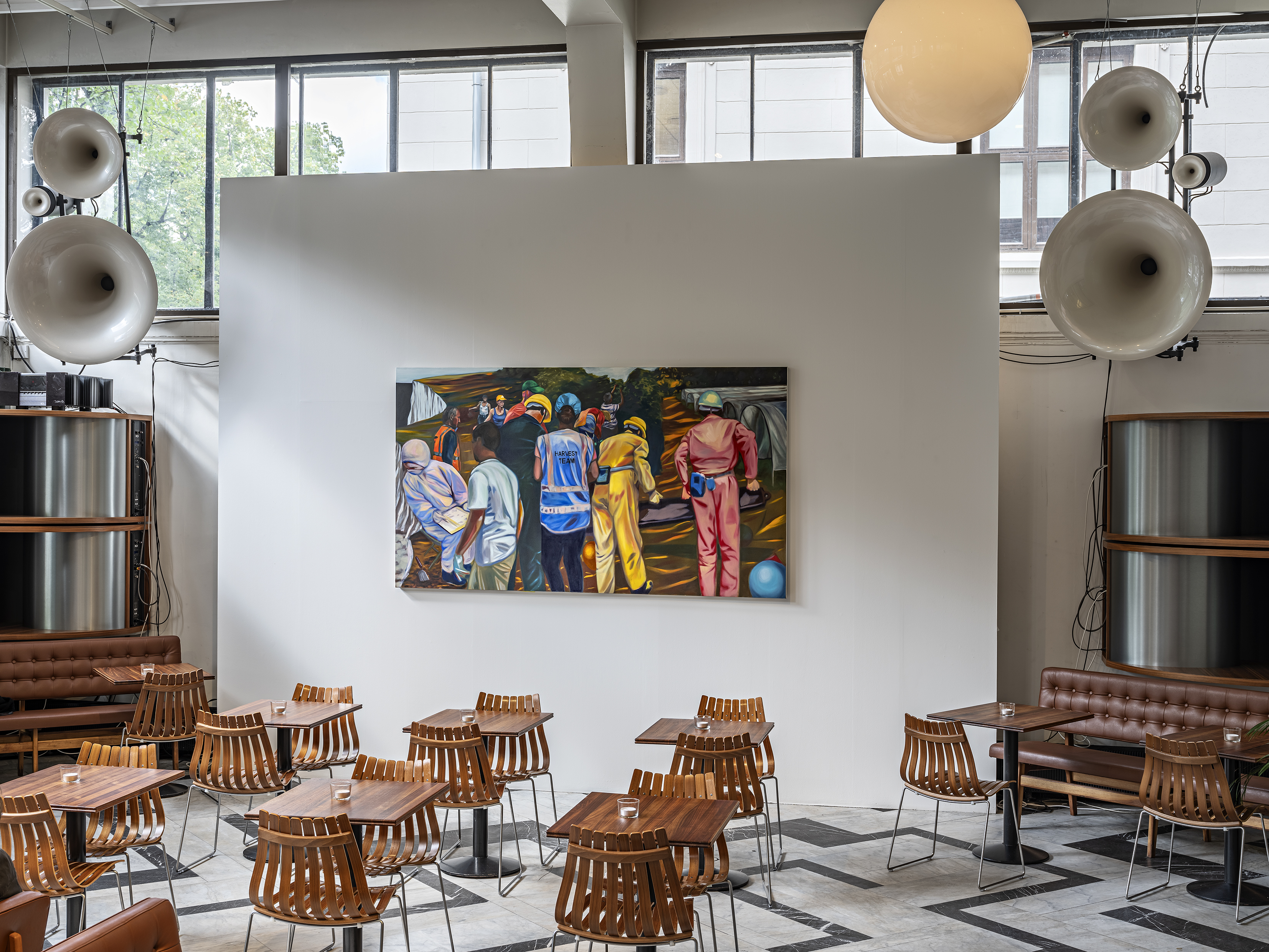 Garden of England (Seasonal Labour) installed at Kunstnernes Hus, Oslo, as part of Høstutstillingen 2021. Photo by: Vegard Kleven / NBK