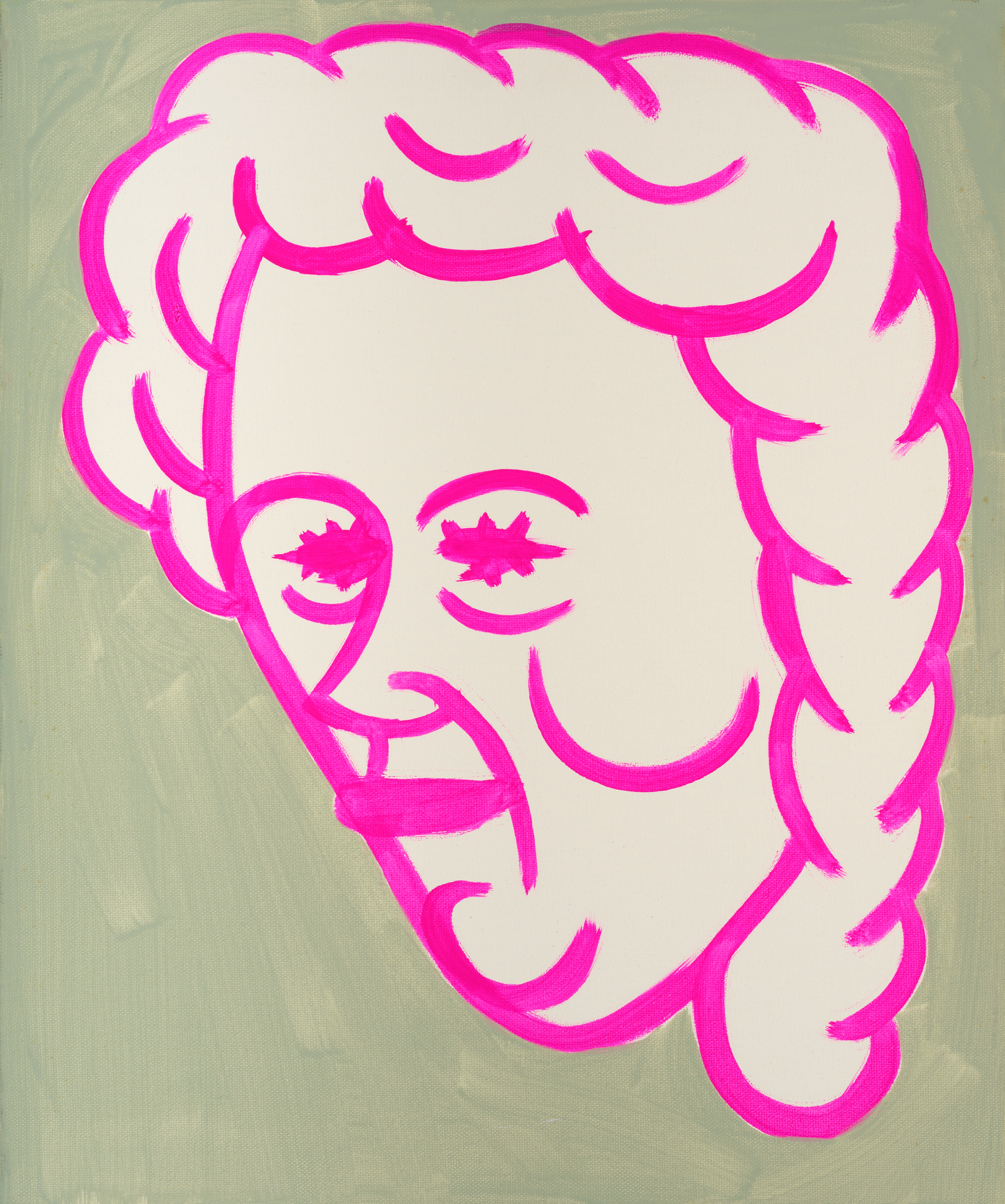 제목 미상, 2004년 경, 캔버스에 아크릴, 45.5 x 38cmNo Title, ca. 2004, acrylic on canvas, 45.5 x 38cm