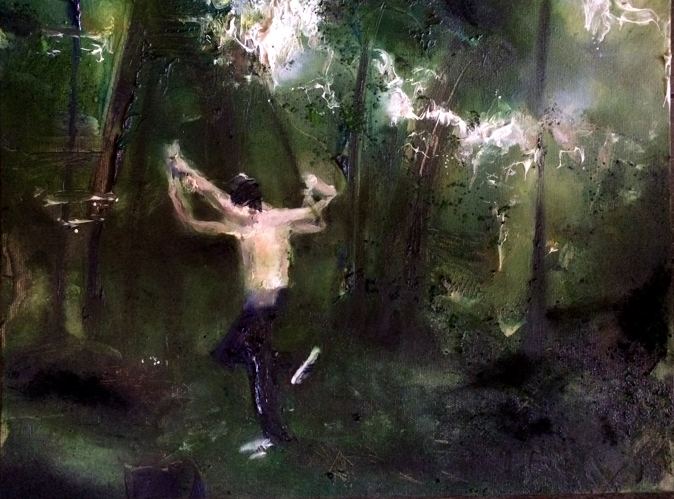 Wood Dancer | oil on board | 30 x 40 cm | 2020