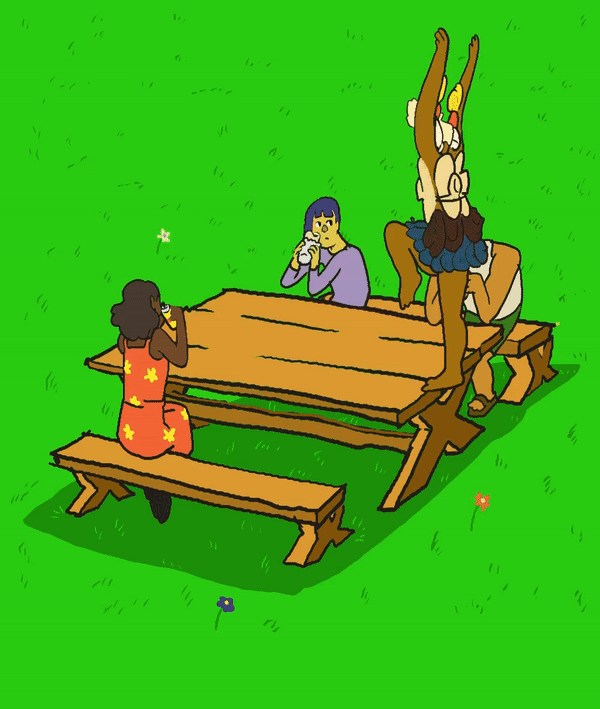 Companion GIF for Cheekface's "You Always Wanna Bomb the Middle East"