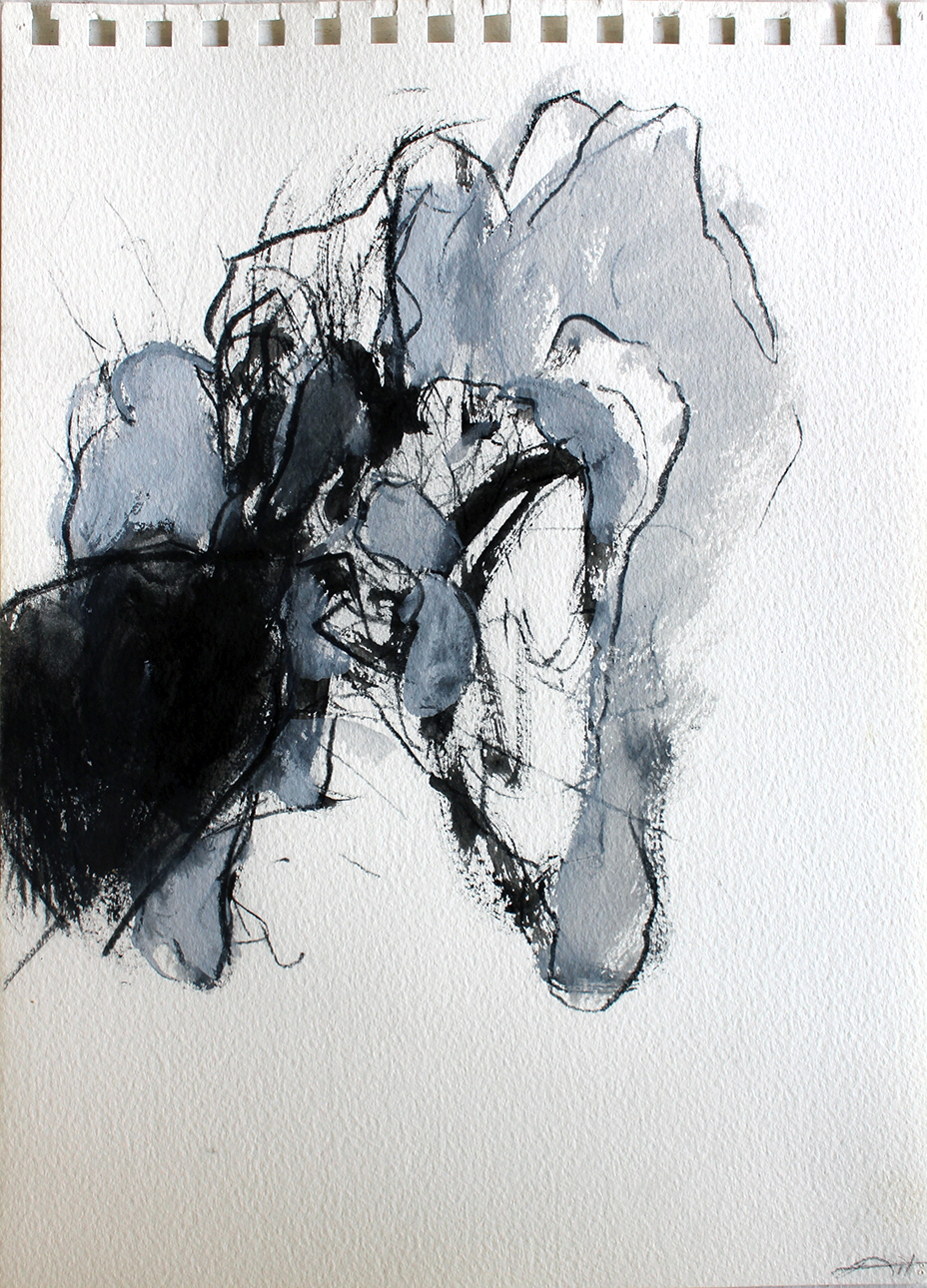 Amikam Toren Dessin automatique Crayon et acrylique sur papier Sans titre et sans date  Signé par l'artiste au dos et initiales sur l'avant Courtesy de l'artiste et de Cable Depot