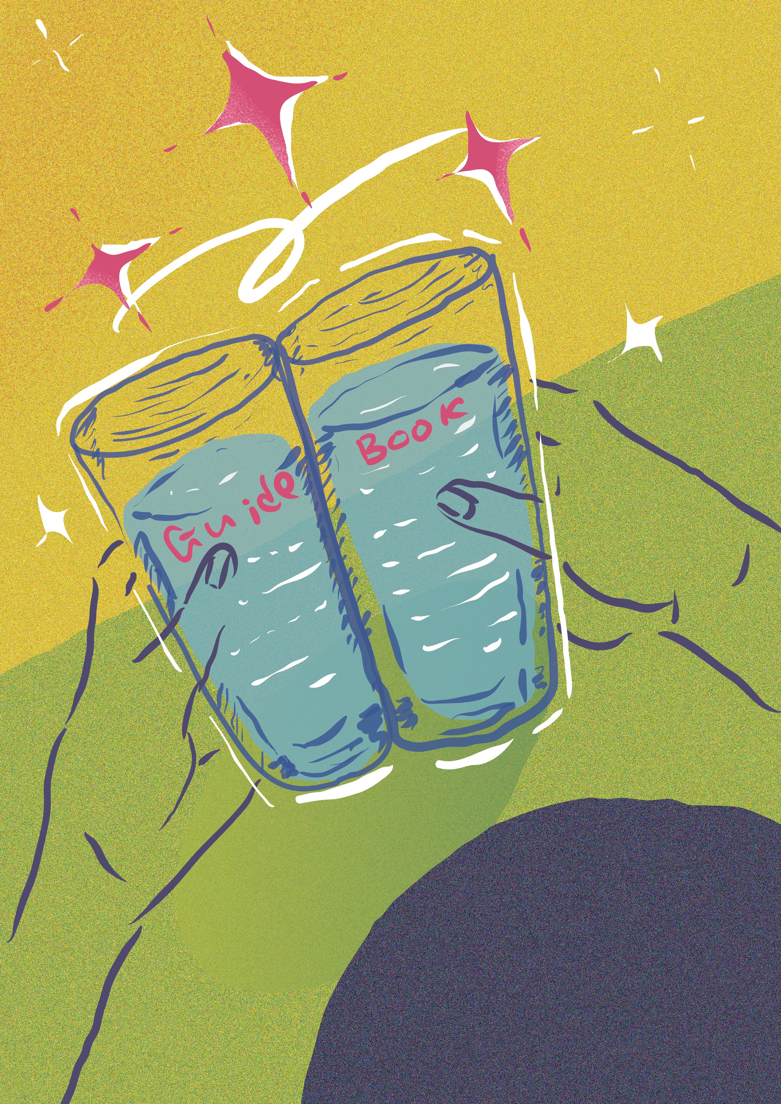 personal project--the GUIDE BOOK for water-this illustration was inspired by the article《 Five Mistakes in Drinking Water》 from life.dayoo.com