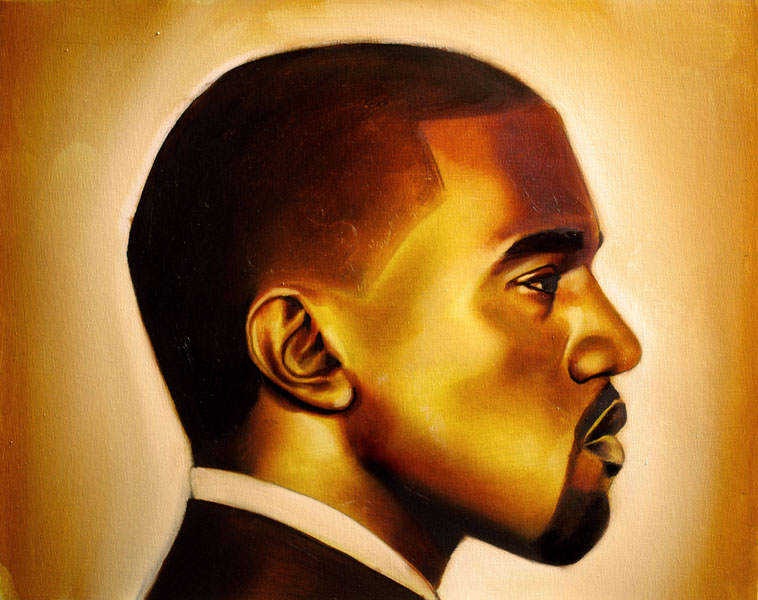 Kanye West, oil on canvas