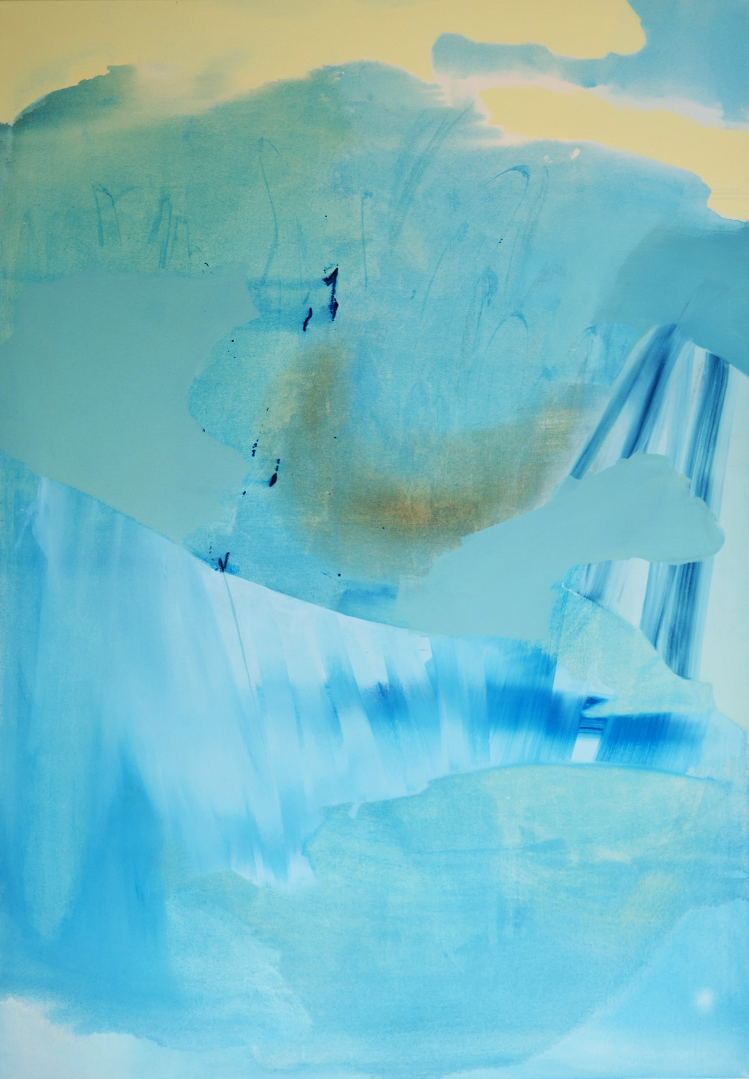 Neeltje Jans, Memory V – 2016, Pigmente, Champagnekreide, Acryl auf Segeltuch, 200 x 140 cm