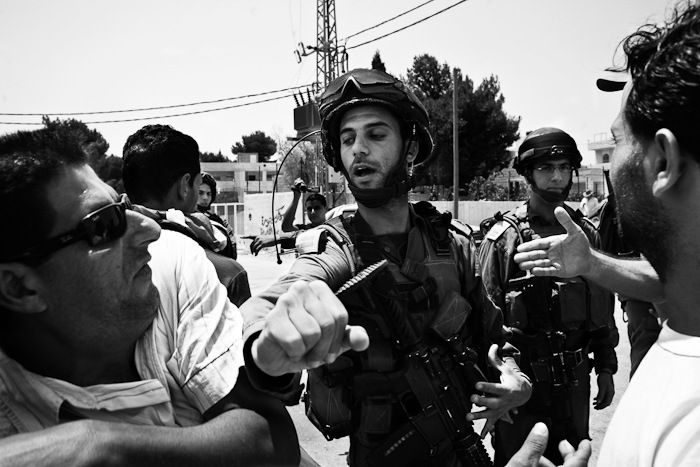  Al Masar'a - manifestation contre l'annexion des terres du village par la colonie voisine