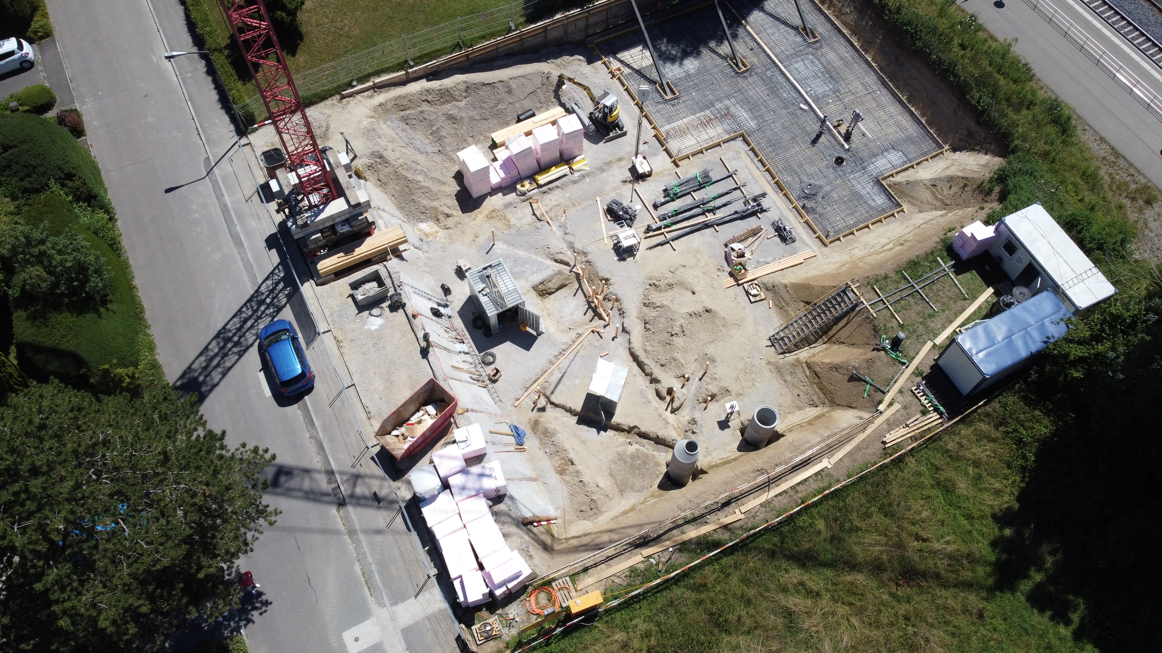 Luftaufnahme Baustelle Juli 2022