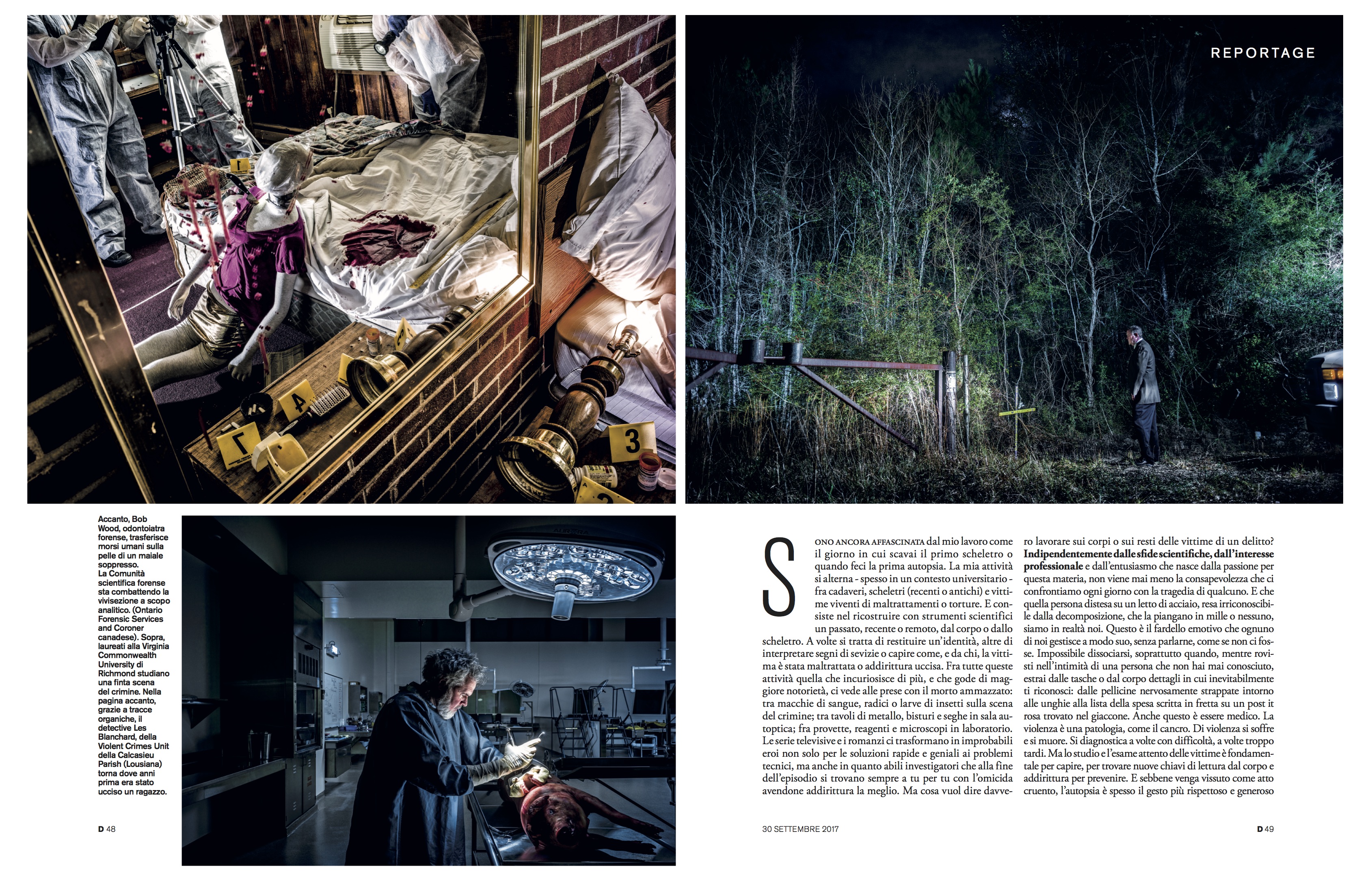 tearsheet: Max Aguilera-Hellweg's 'The Trouble With Forensic Science' in D  Magazine - Institute Artist